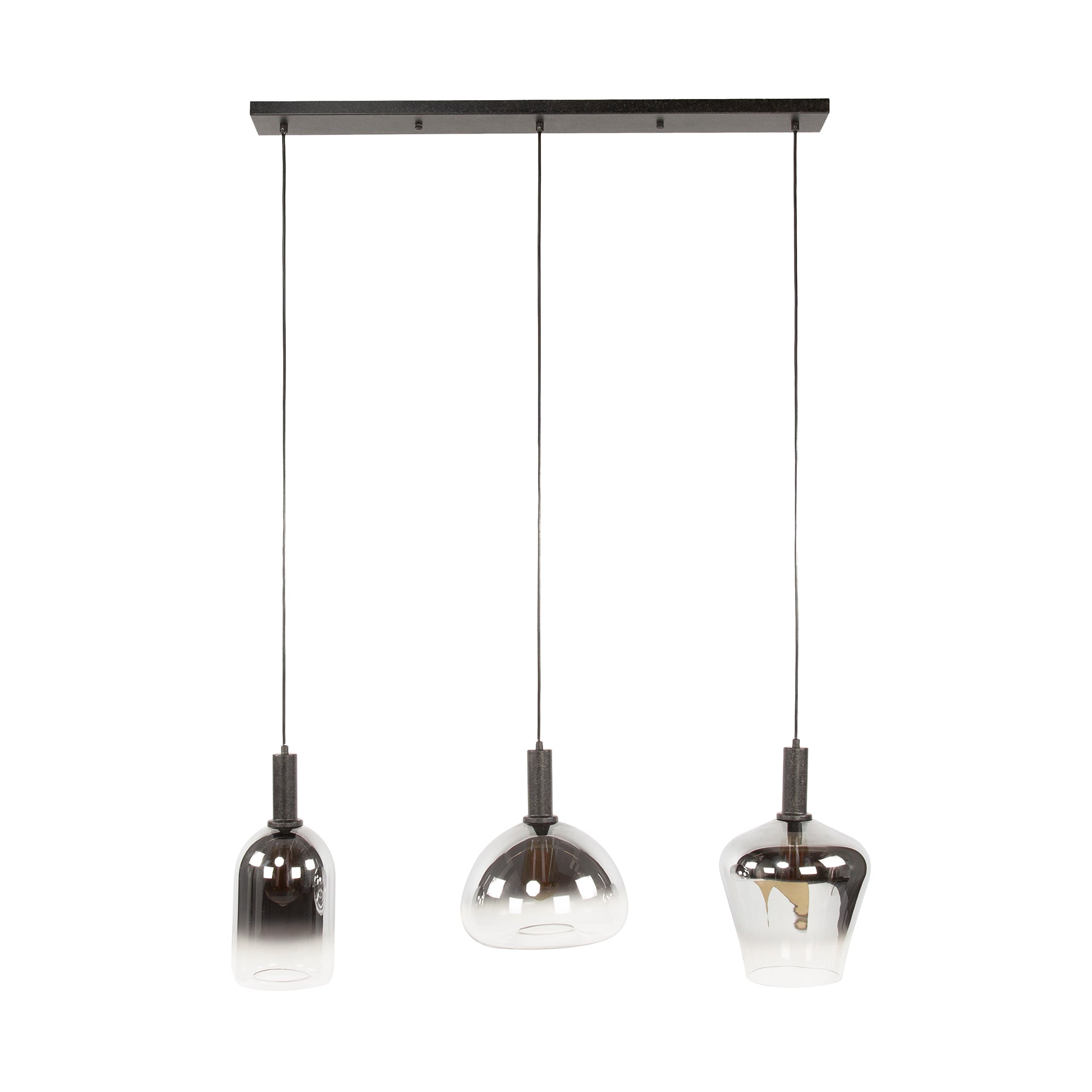 Hanglamp Auralis 3-lichts Chrome Glas Meubelista Main