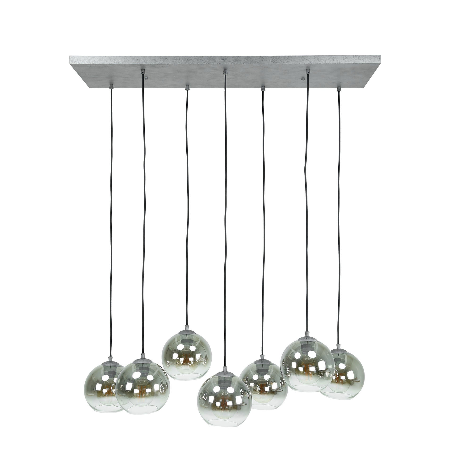 Hanglamp Bubble 7-lichts Smoke Glazen Bollen Meubelista Main