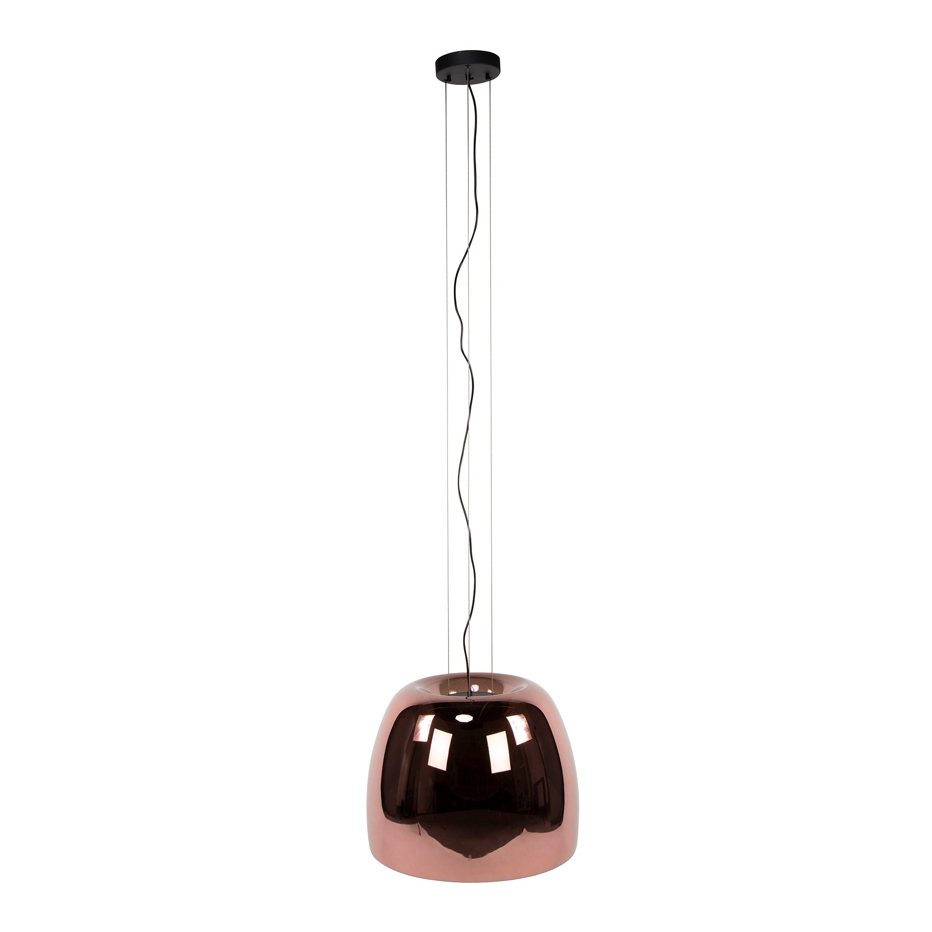 Hanglamp Lunaris XL 1-lichts Koper Glas Meubelista Lifestyle Main