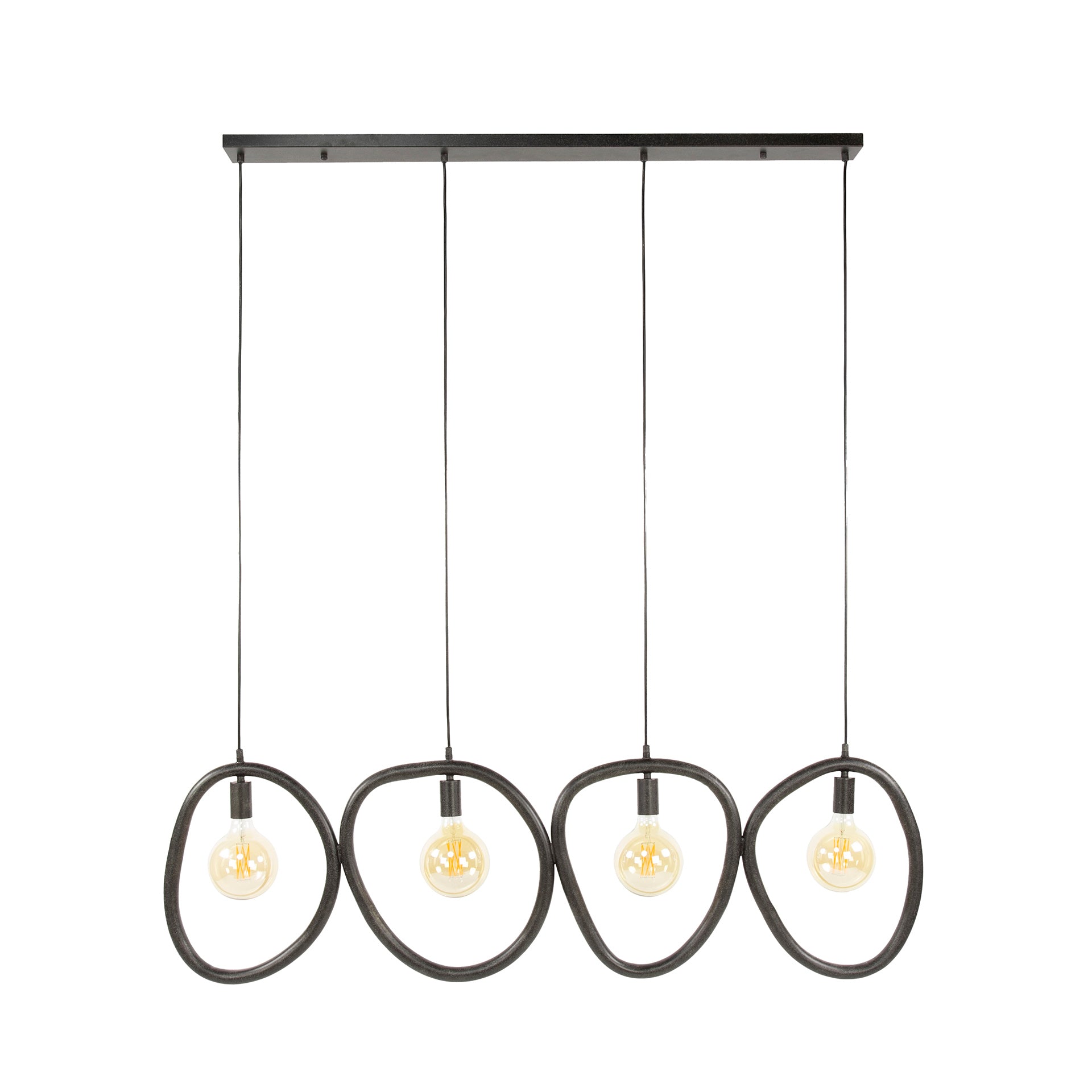 Hanglamp Winnie 4-lichts Antraciet Metaal Meubelista Hoofdfoto