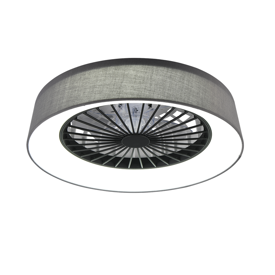 Plafondventilator Liv - Met Lamp - Grijs - Dimbaar - Koud + Warm