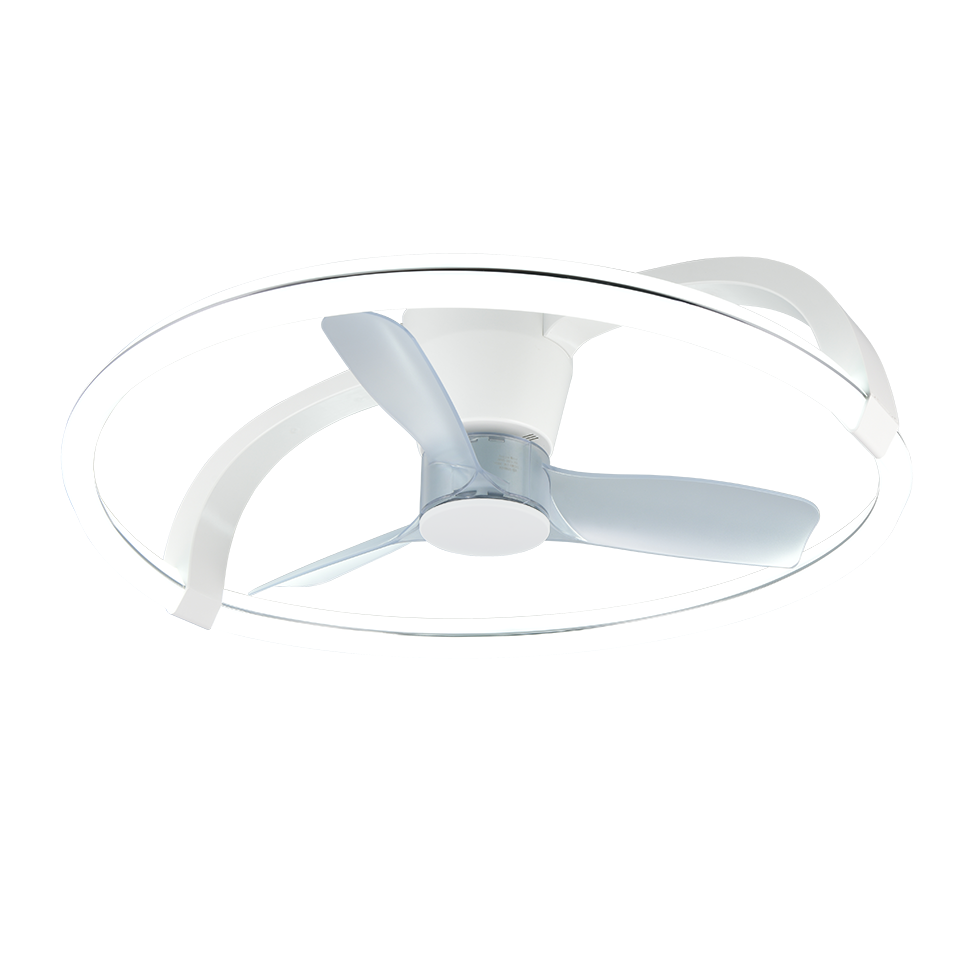 Plafondventilator Mila - Met Lamp - Wit - Dimbaar - Koud + Warm