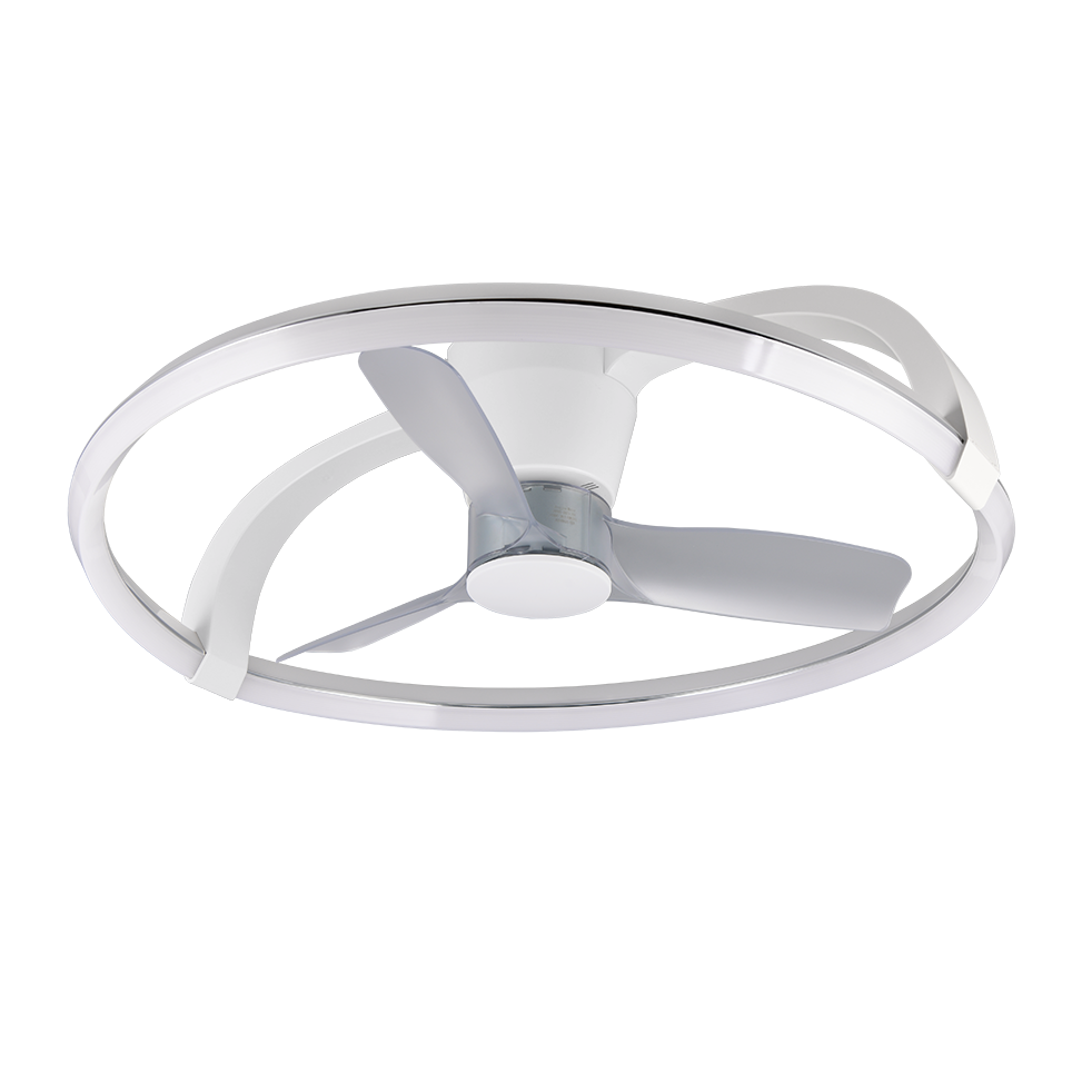 Plafondventilator Mila - Met Lamp - Wit - Dimbaar - Koud + Warm