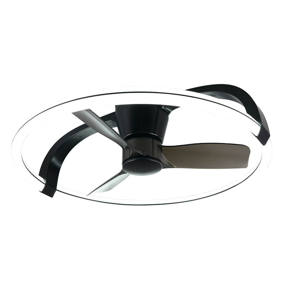 Plafondventilator Mila - Met Lamp - Zwart - Dimbaar - Koud + Warm