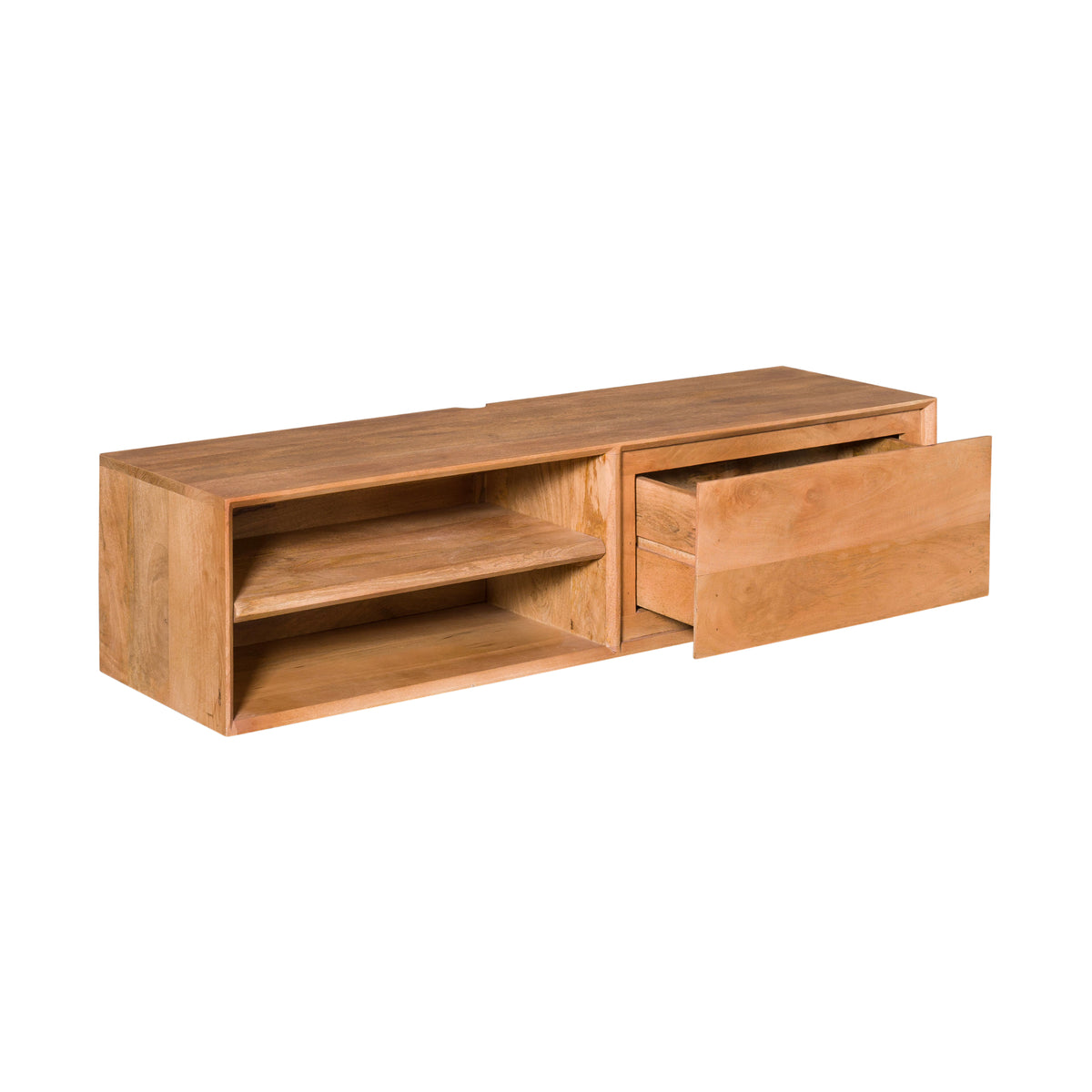 Zwevend TV-meubel Nivara - Naturel - 120 cm