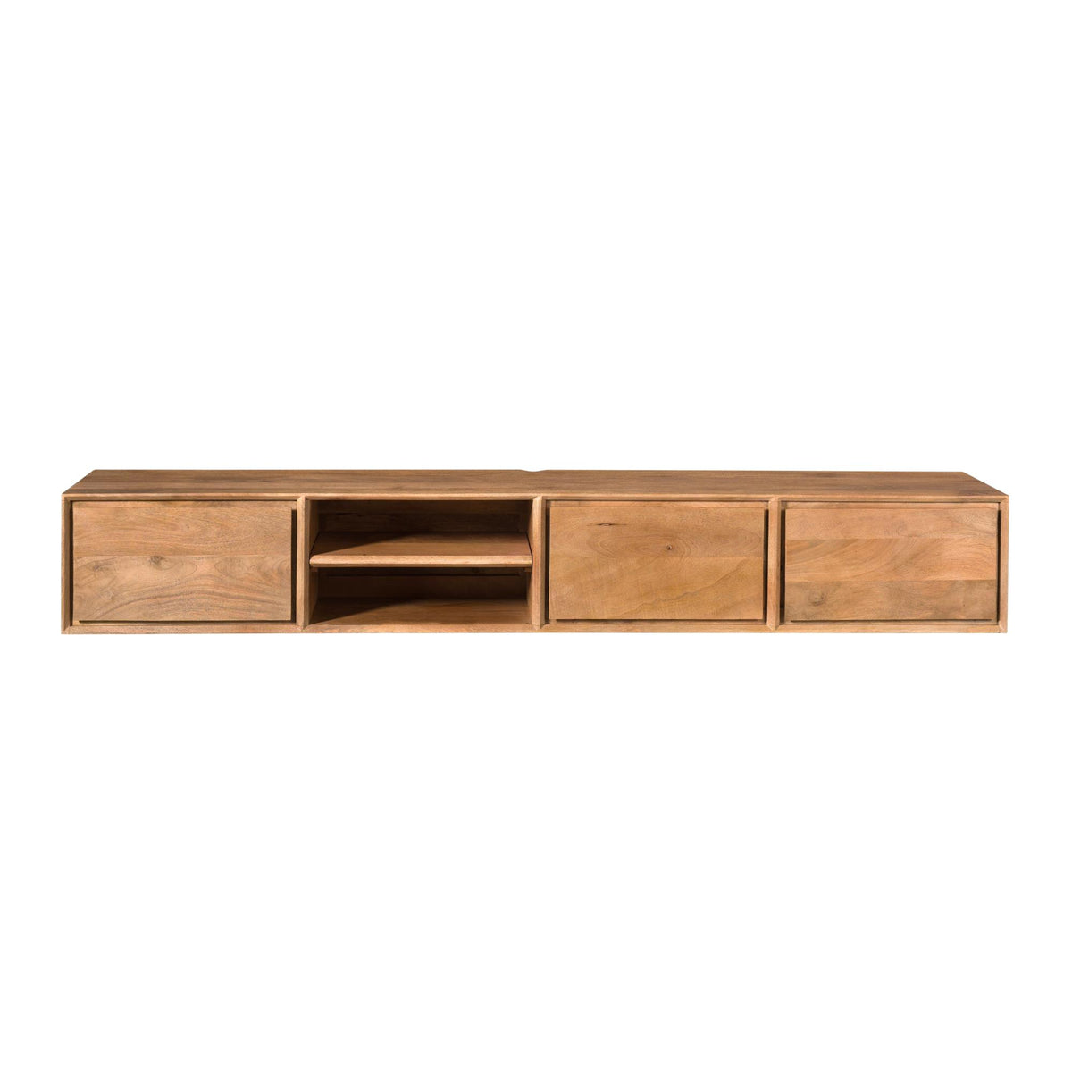 Zwevend TV-meubel Nivara - Naturel - 200 cm