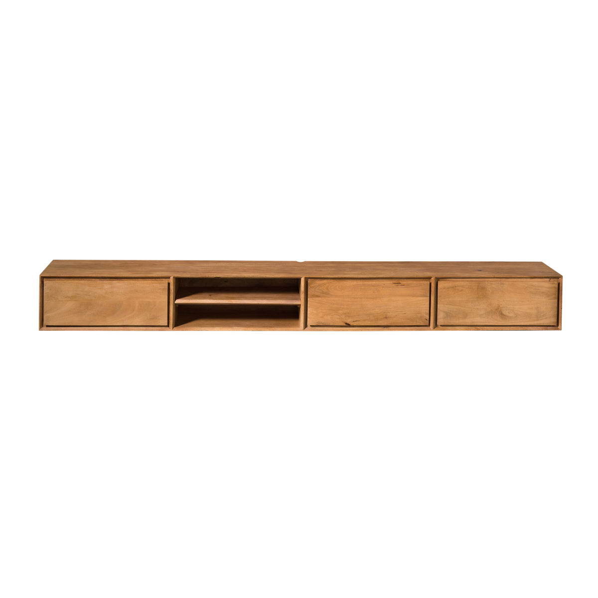 Zwevend TV-meubel Nivara - Naturel - 280 cm