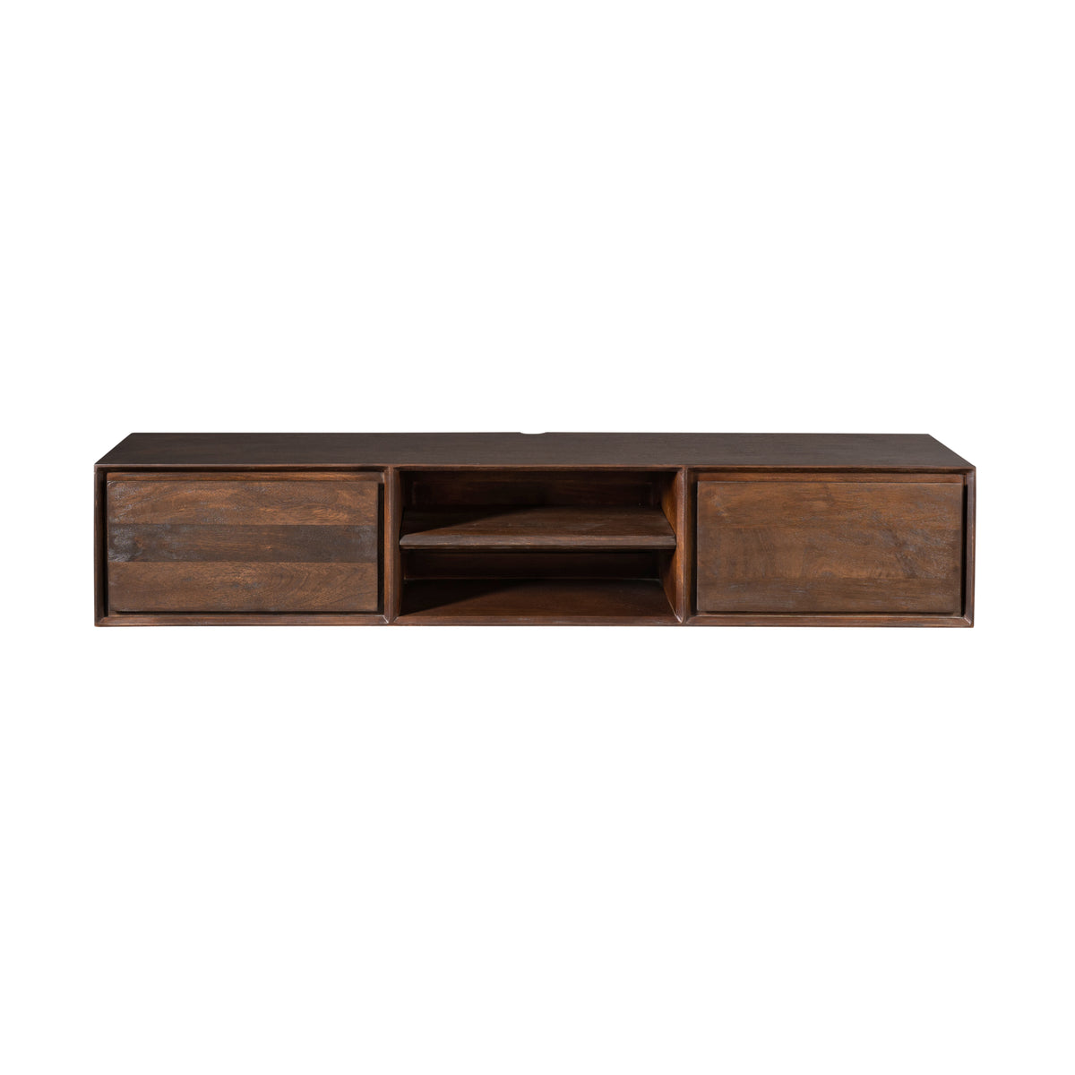 Zwevend TV-meubel Nivara - Bruin - 160 cm