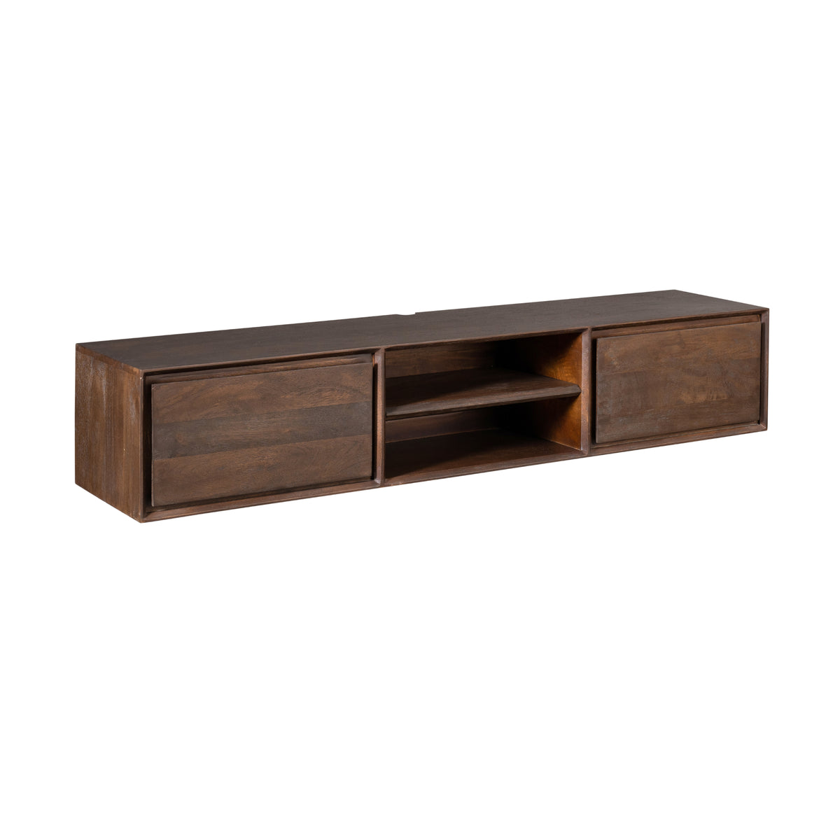 Zwevend TV-meubel Nivara - Bruin - 160 cm