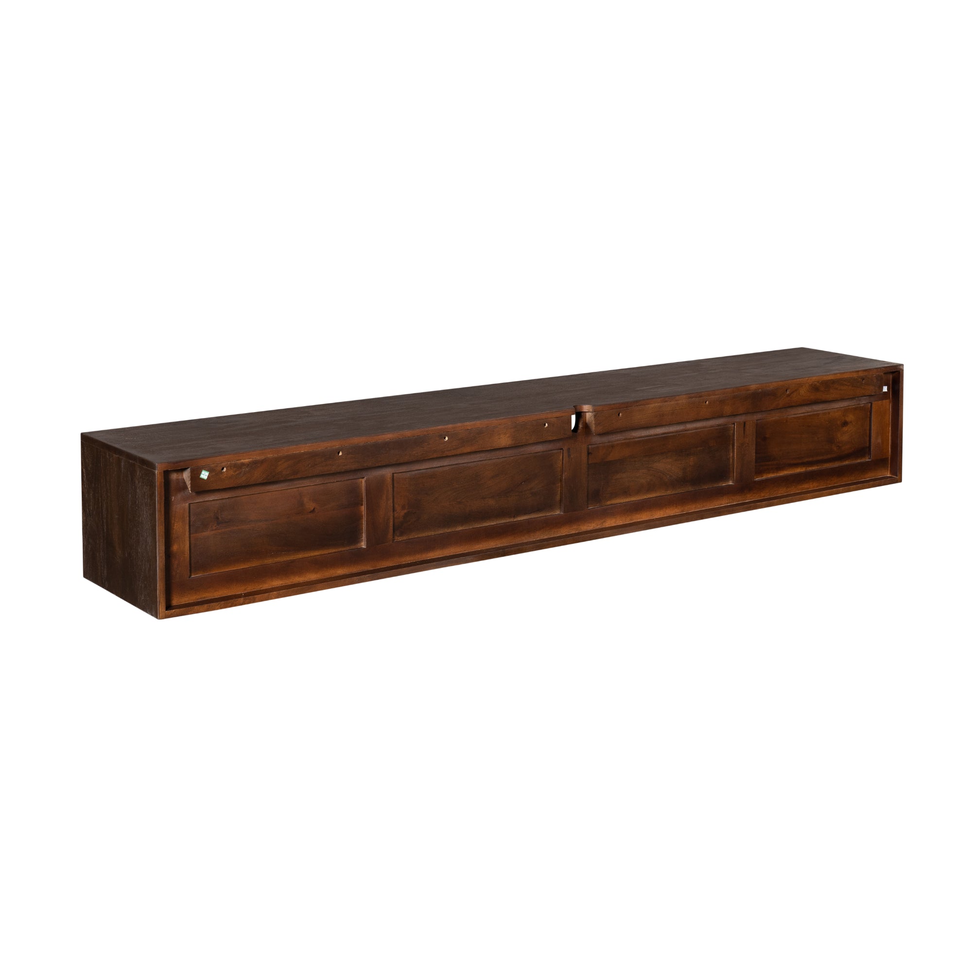 Zwevend TV-meubel Nivara - Bruin - 200 cm