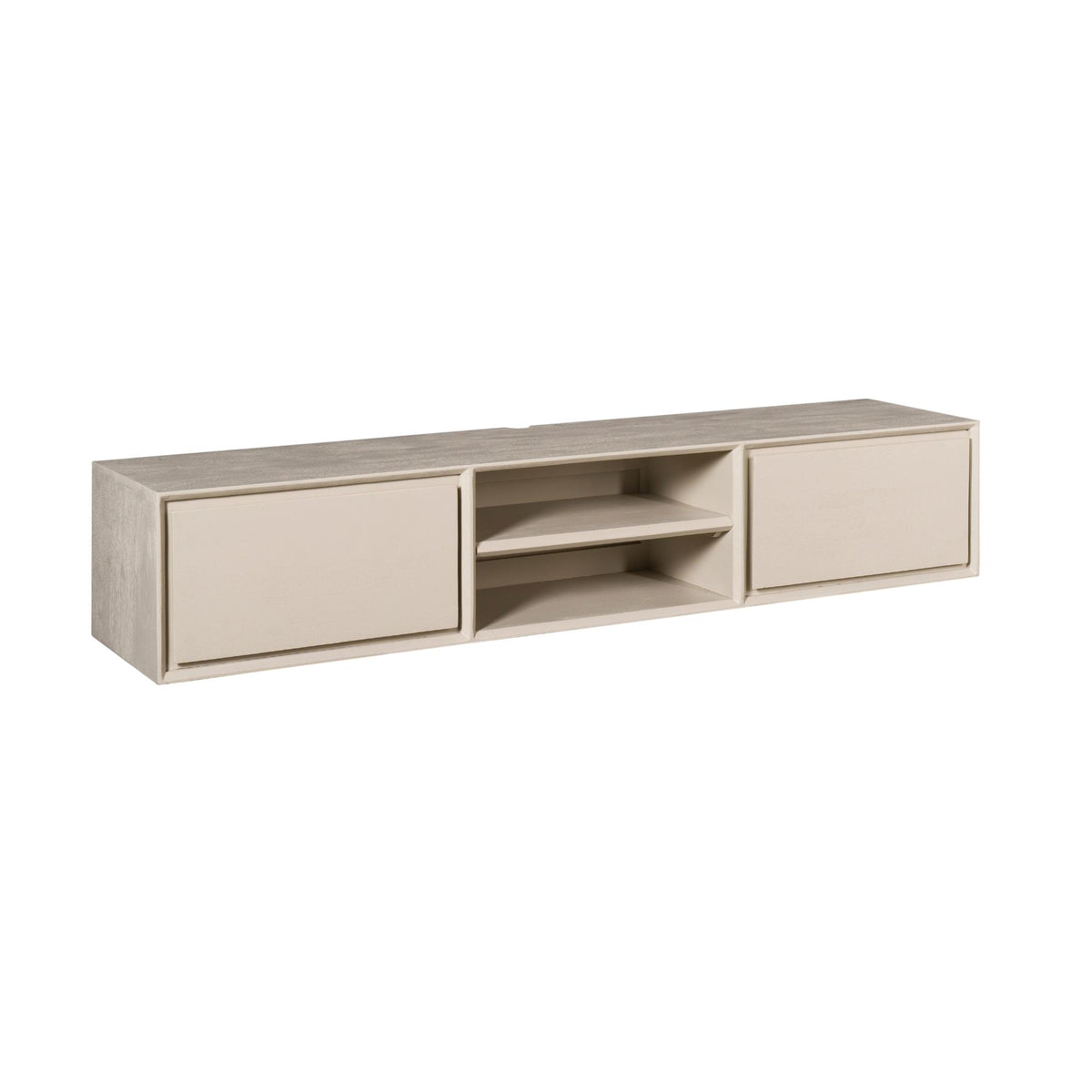 Zwevend TV-meubel Nivara - Beige - 160 cm