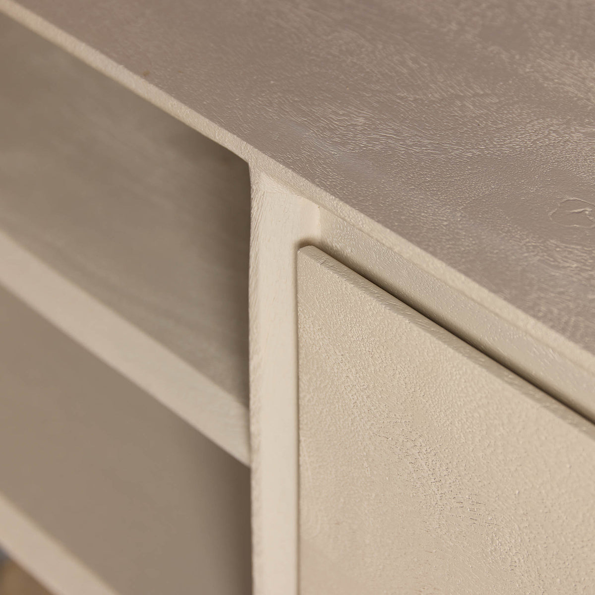 Zwevend TV-meubel Nivara - Beige - 200 cm