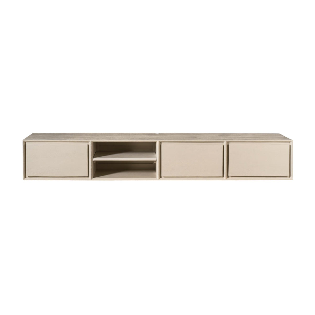 Zwevend TV-meubel Nivara - Beige - 200 cm