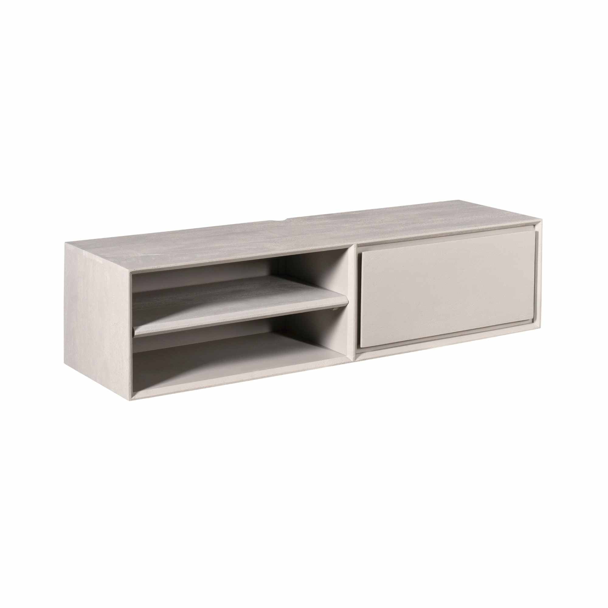 Zwevend TV-meubel Nivara - Stone - 120 cm