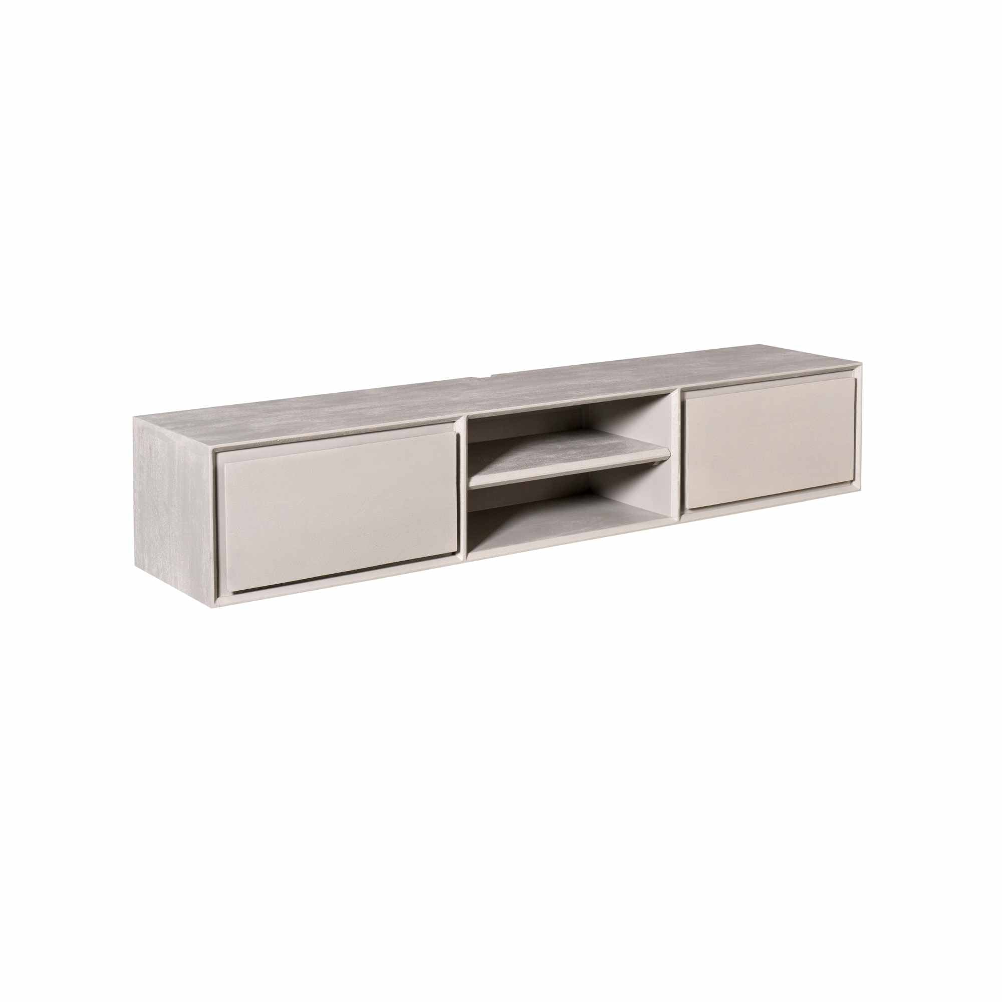 Zwevend TV-meubel Nivara - Stone - 160 cm