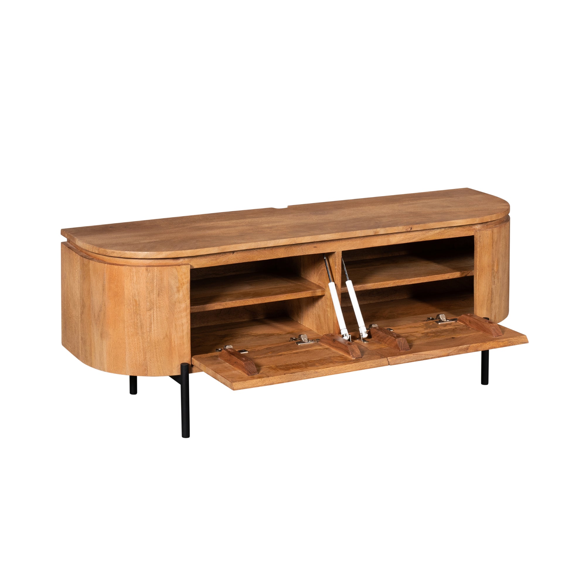 Zwevend TV-meubel Bloom - Naturel - 120 cm
