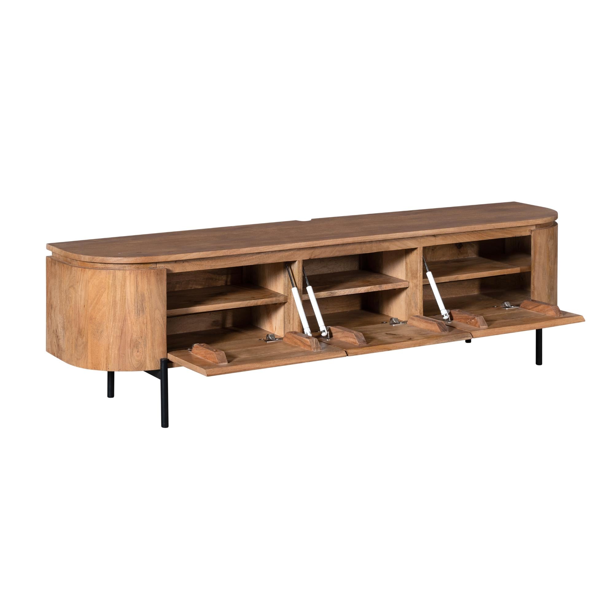 Zwevend TV-meubel Bloom - Naturel - 160 cm