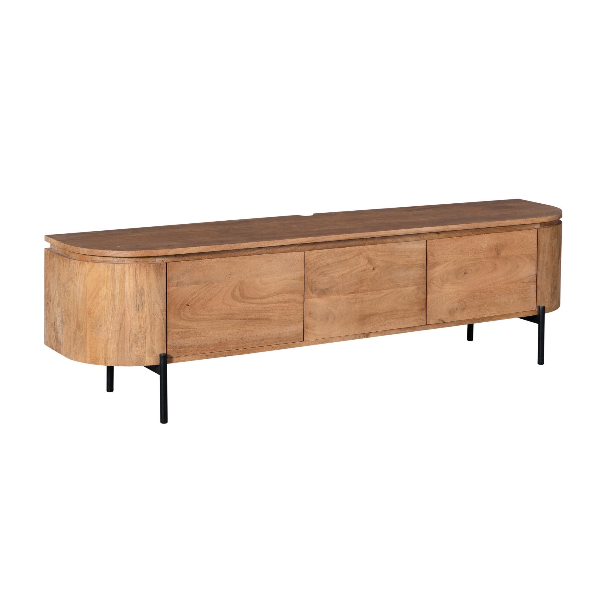 Zwevend TV-meubel Bloom - Naturel - 160 cm