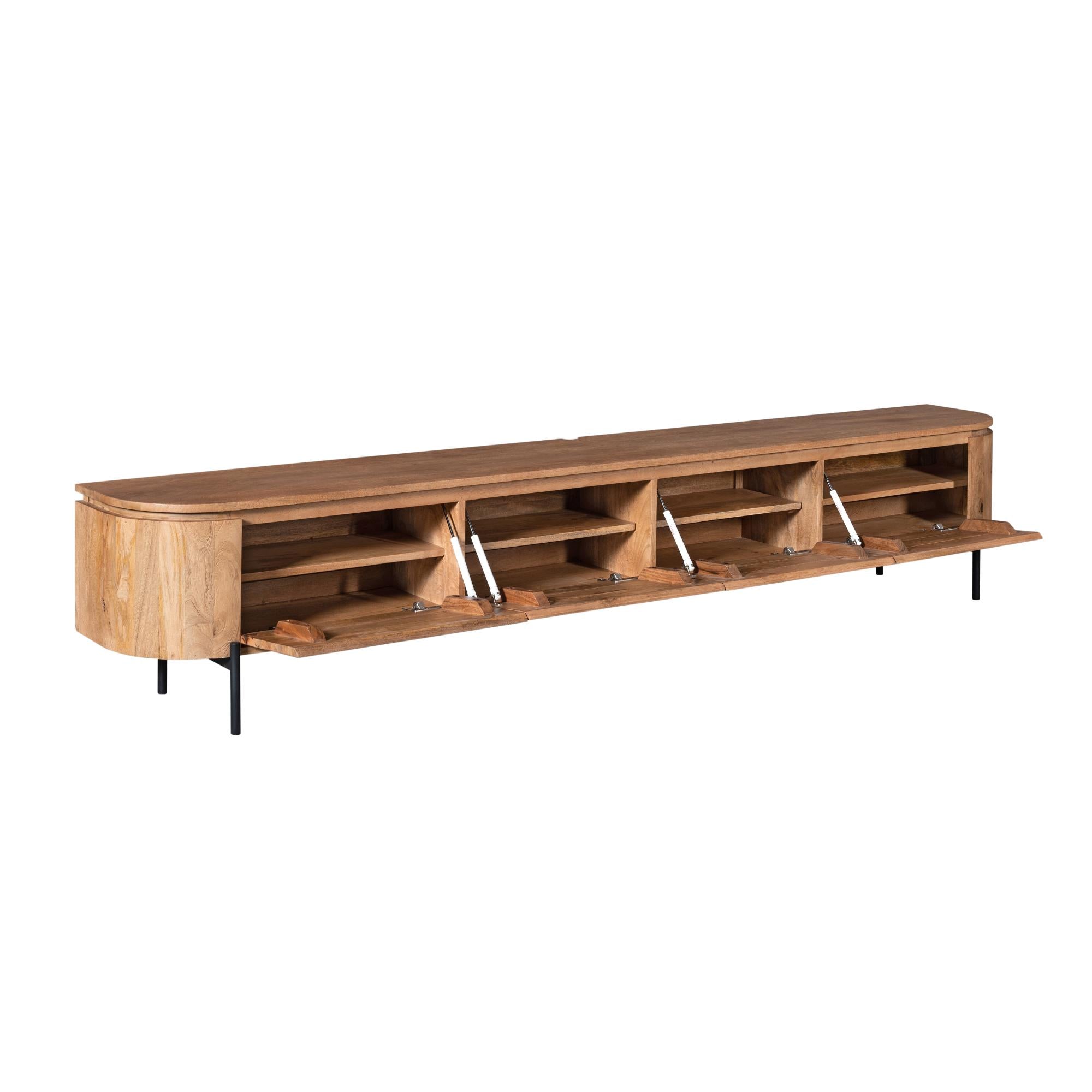 Zwevend TV-meubel Bloom - Naturel - 200 cm