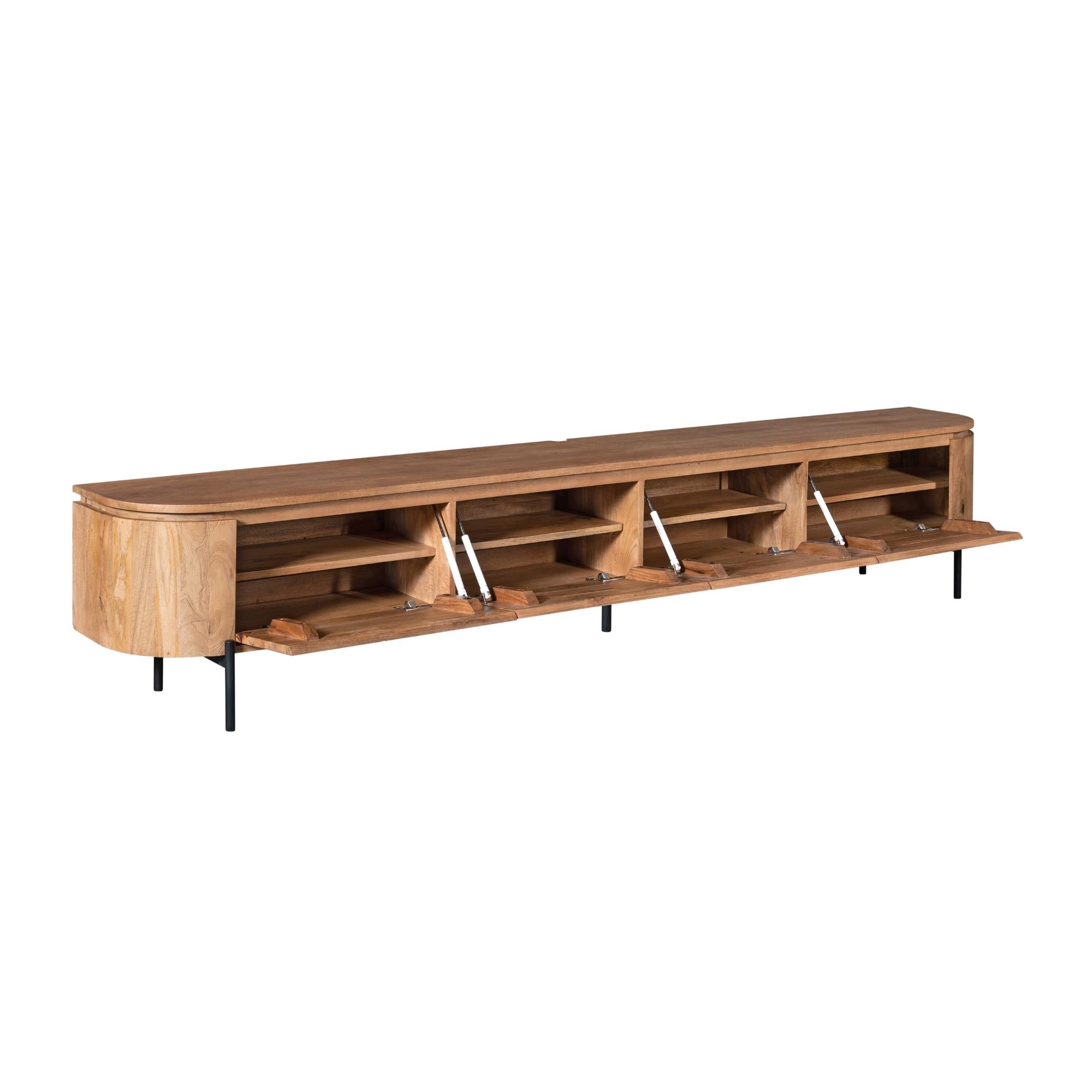 Zwevend TV-meubel Bloom - Naturel - 240 cm