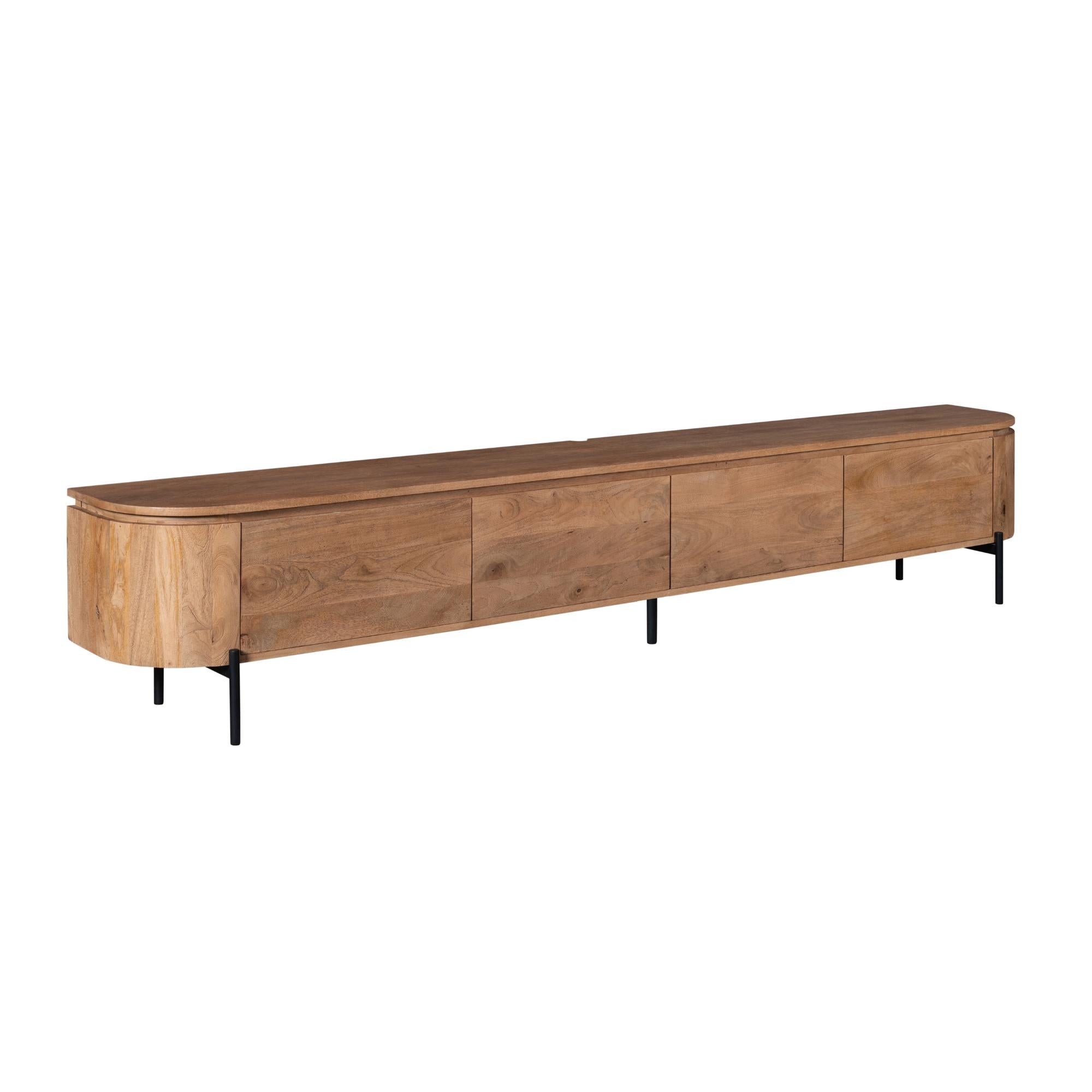 Zwevend TV-meubel Bloom - Naturel - 240 cm