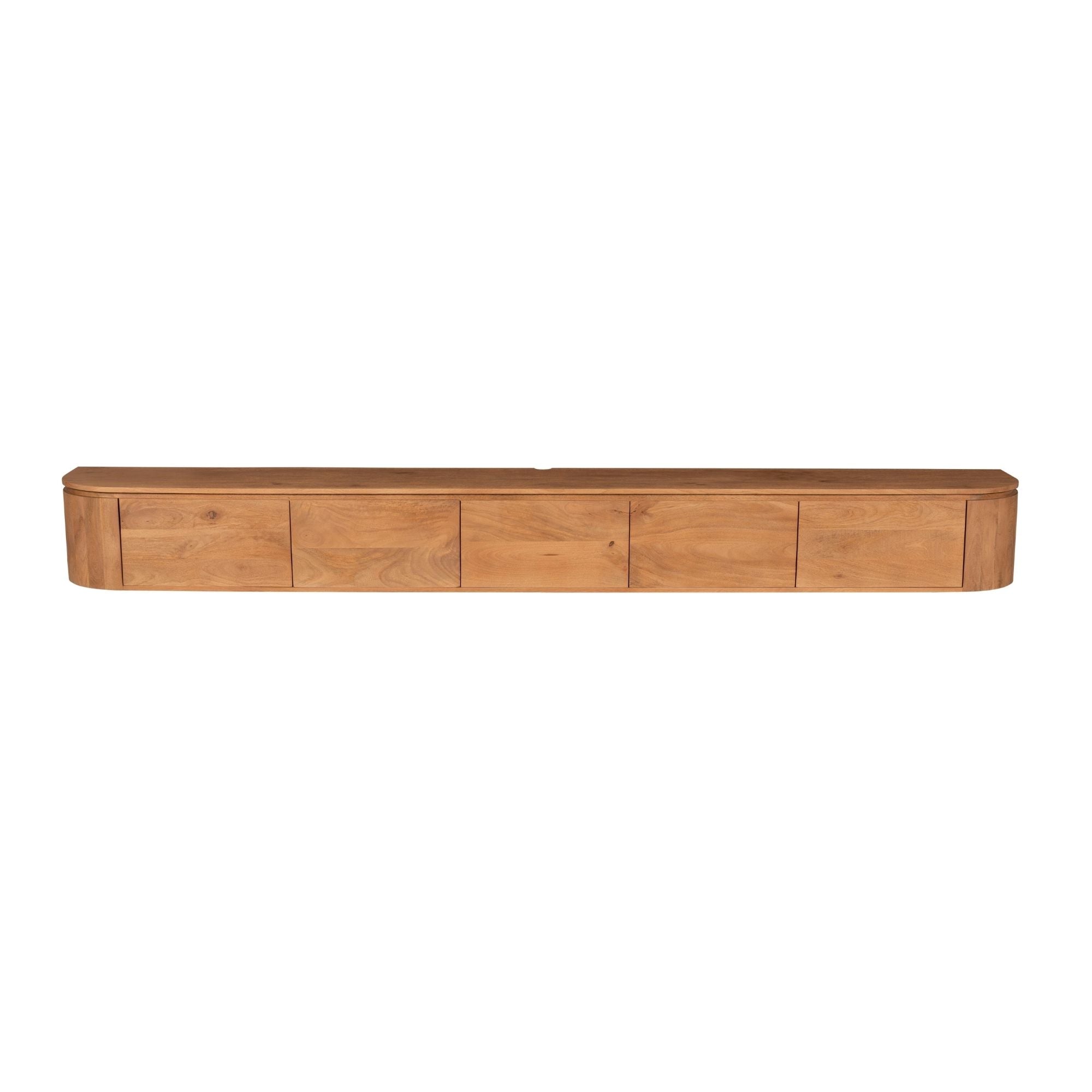 Zwevend TV-meubel Bloom - Naturel - 280 cm