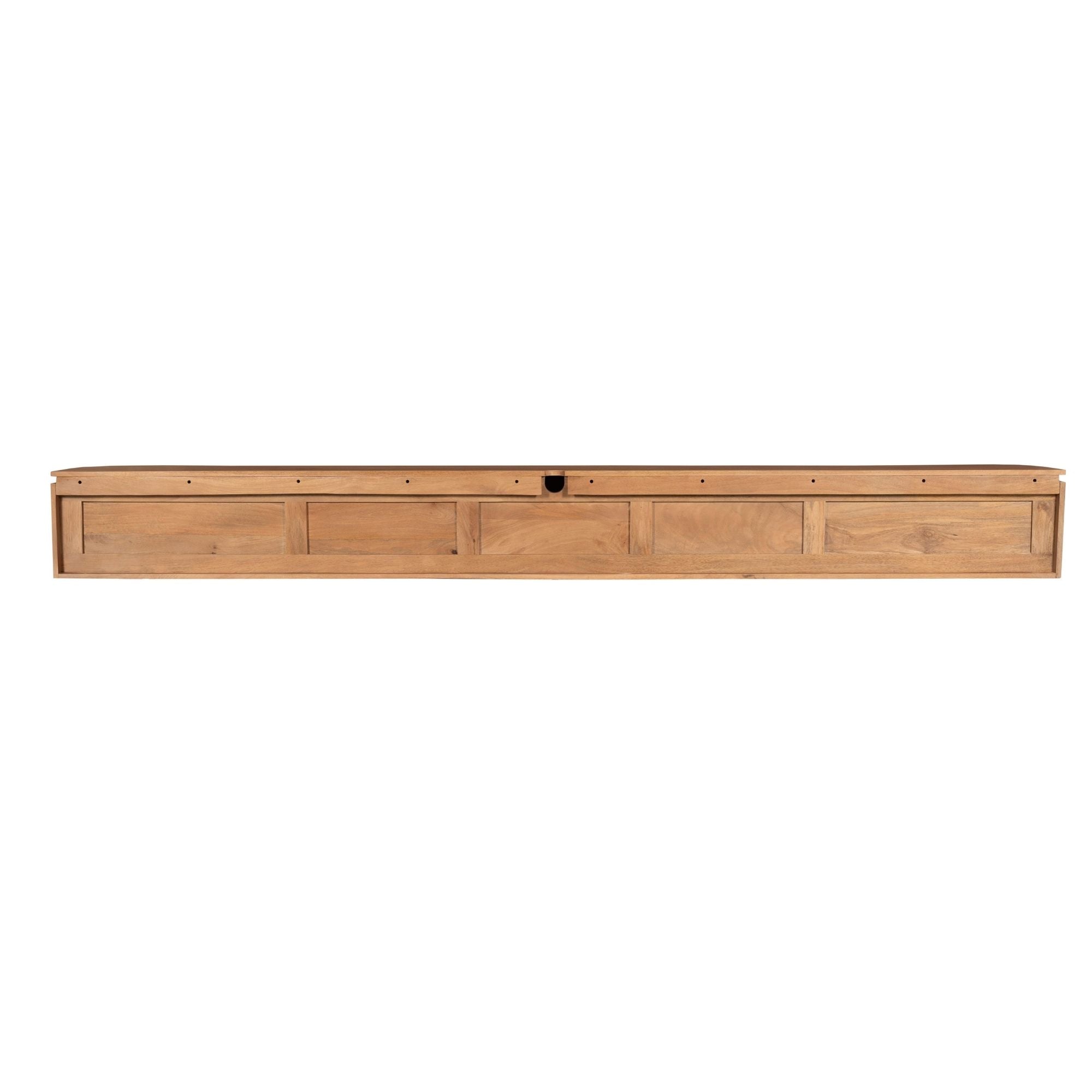 Zwevend TV-meubel Bloom - Naturel - 280 cm