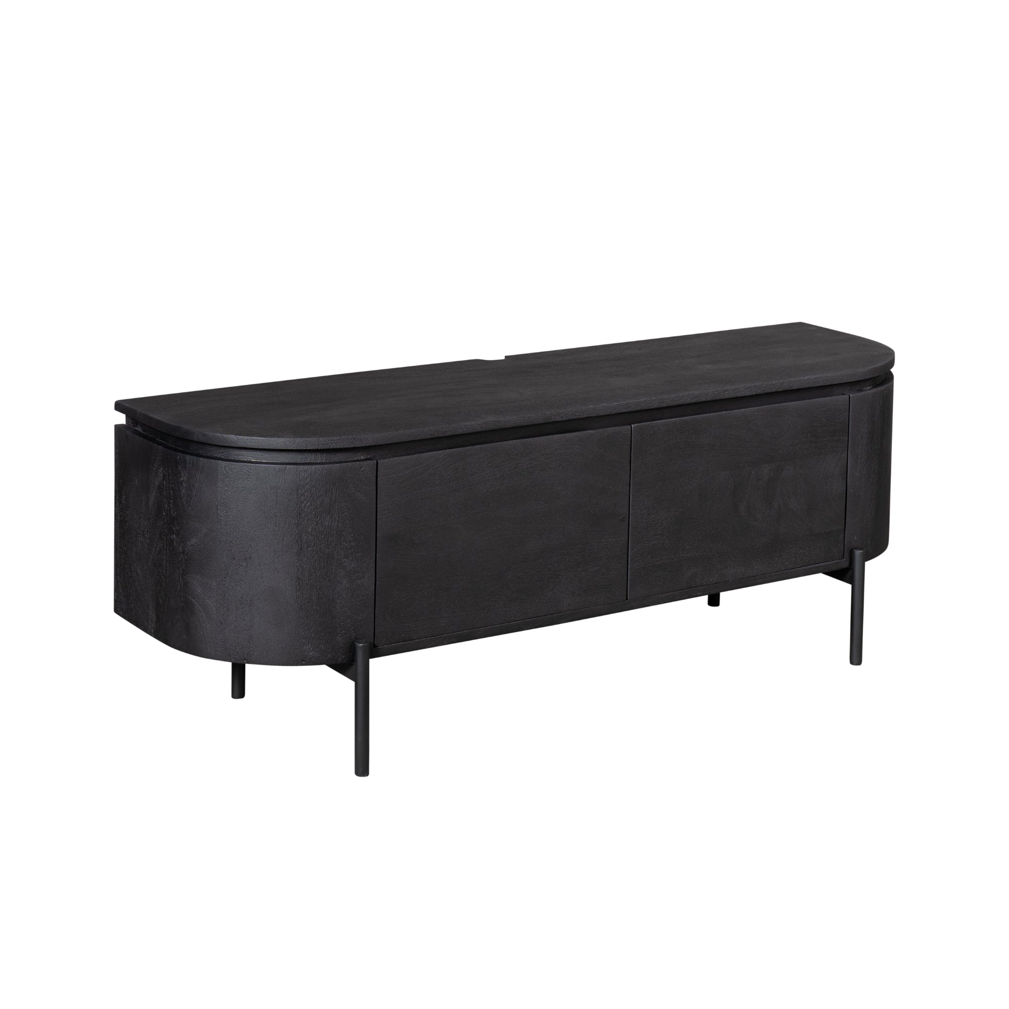 Zwevend TV-meubel Bloom - Zwart - 120 cm