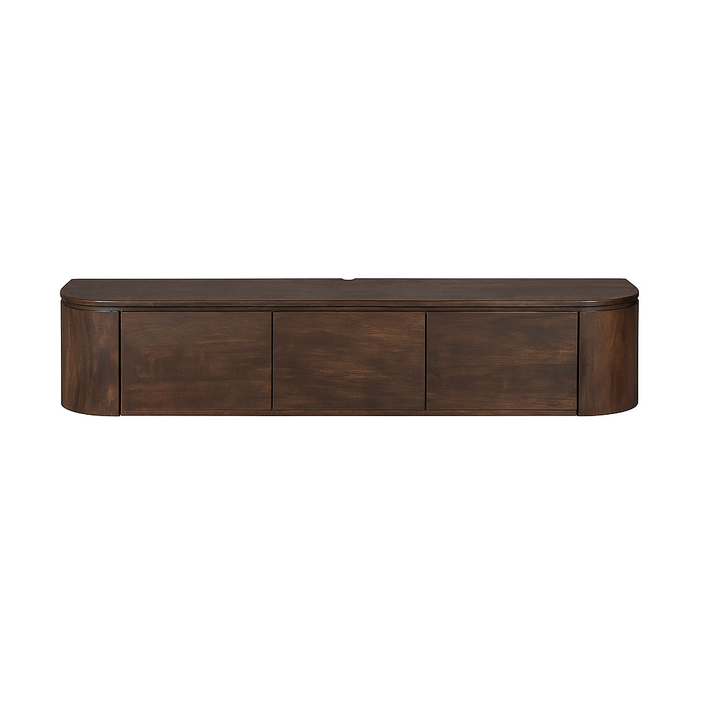 Zwevend TV-meubel Bloom - Bruin - 160 cm