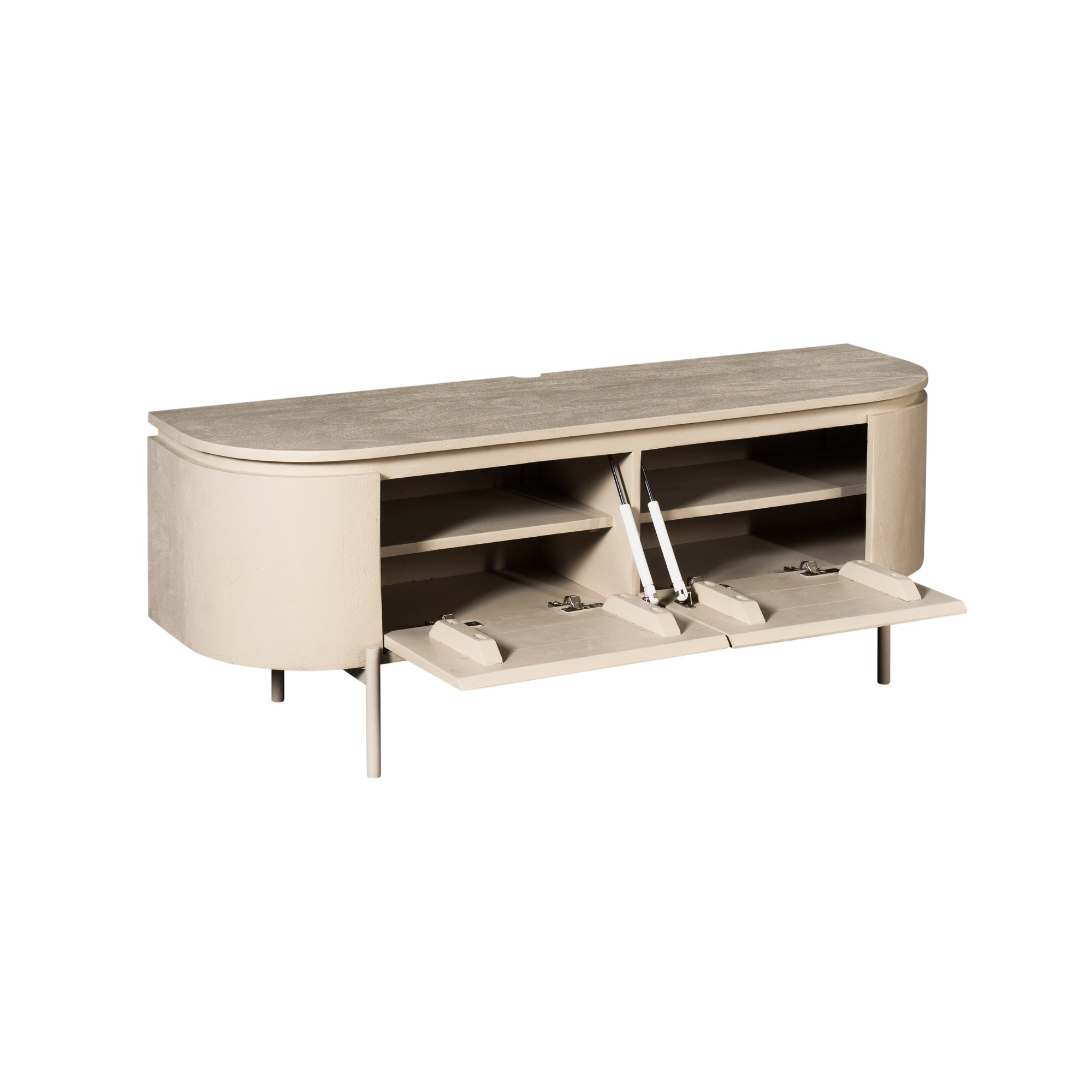 Zwevend TV-meubel Bloom - Beige - 120 cm