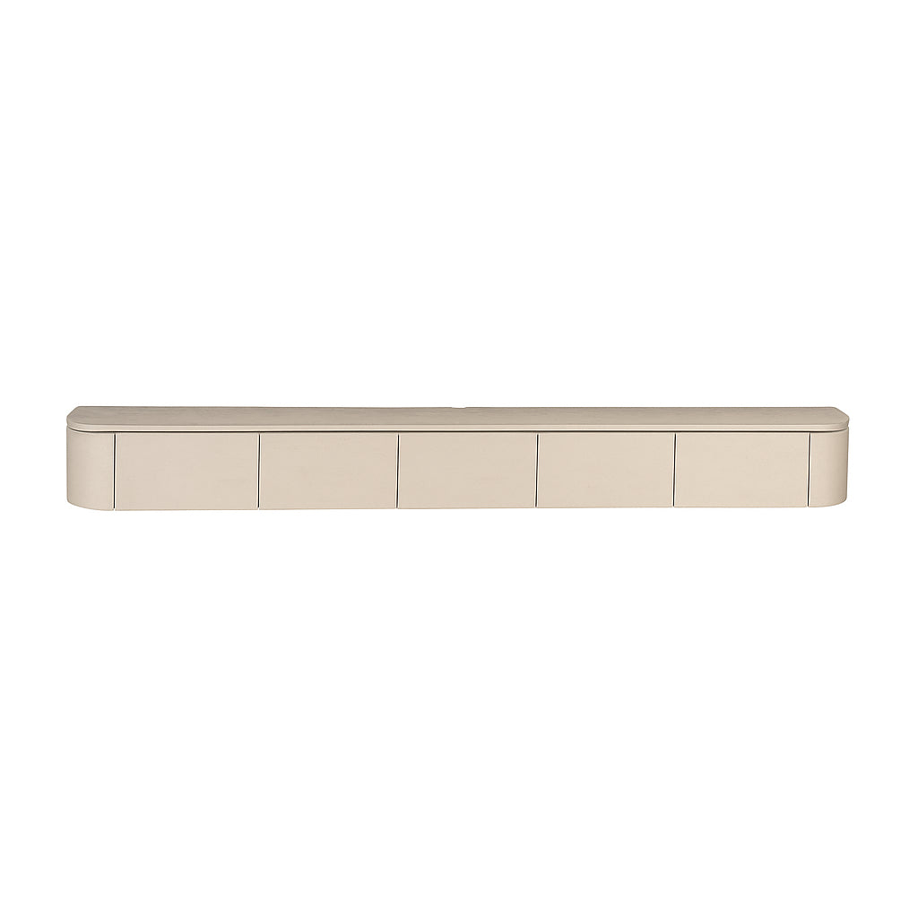 Zwevend TV-meubel Bloom - Beige - 280 cm
