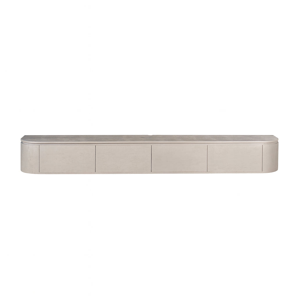 Zwevend TV-meubel Bloom - Stone - 240 cm