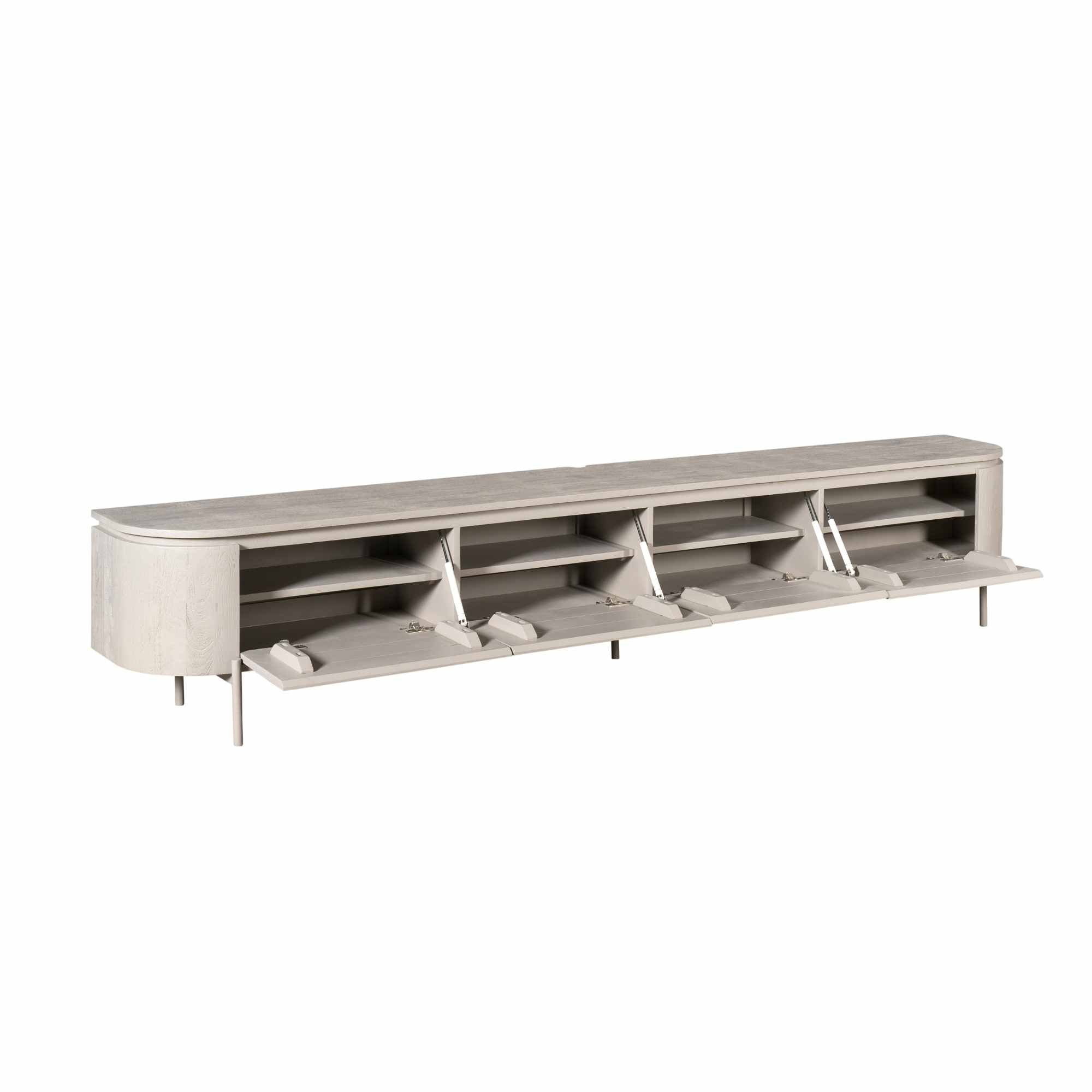 Zwevend TV-meubel Bloom - Stone - 240 cm