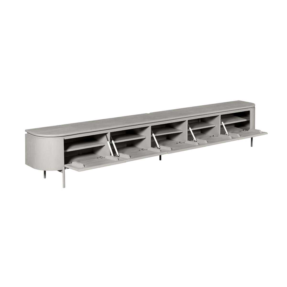 Zwevend TV-meubel Bloom - Stone - 280 cm