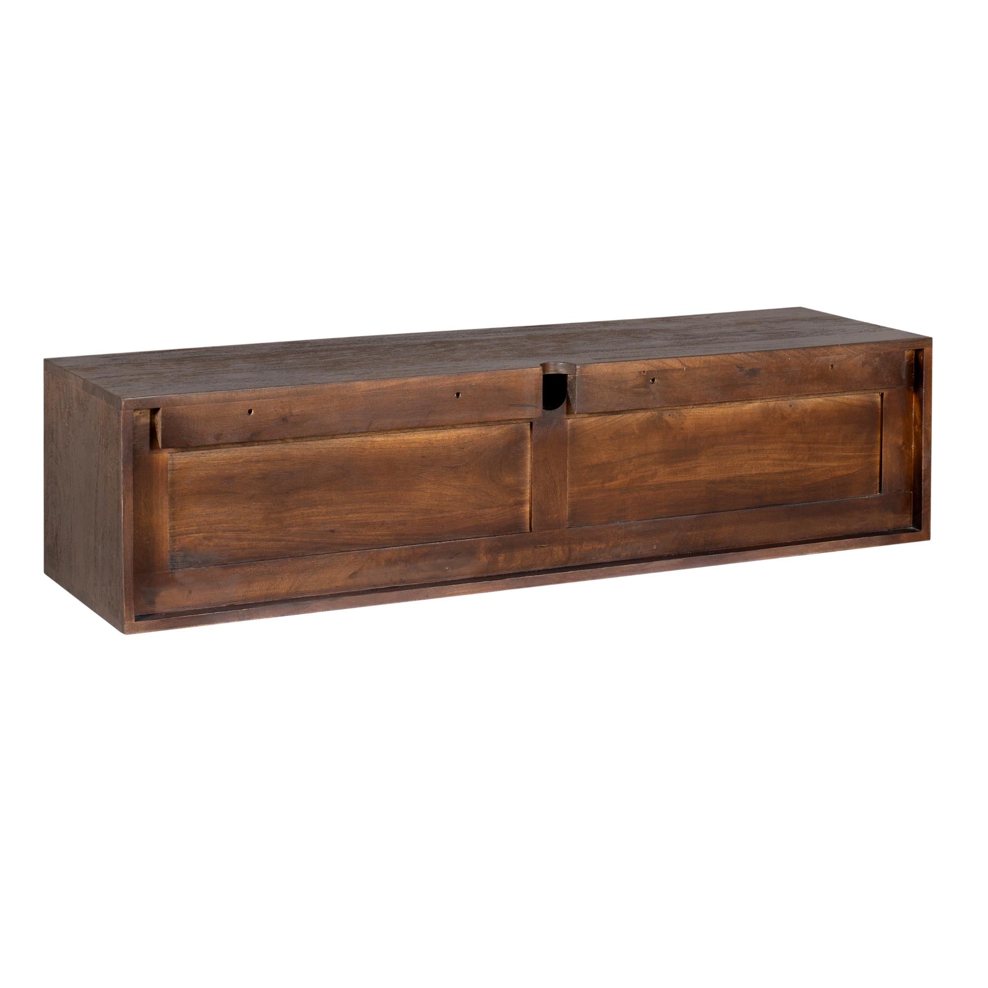 Zwevend TV-meubel Yuna - Bruin - 120 cm