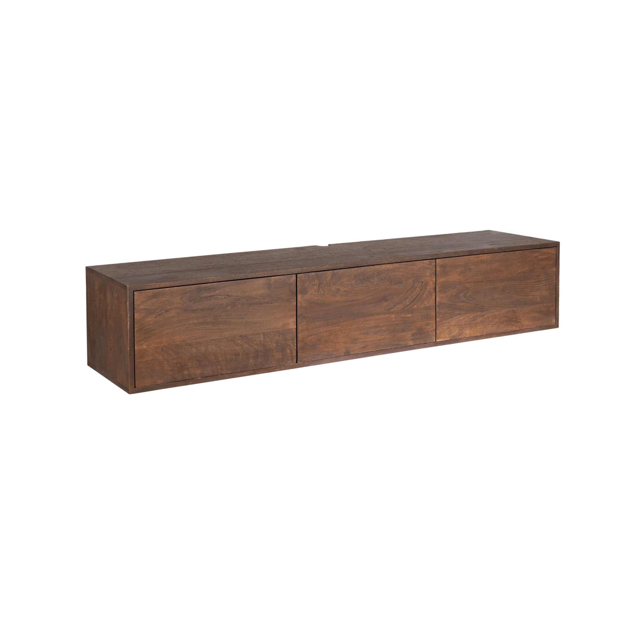 Zwevend TV-meubel Yuna - Bruin - 160 cm