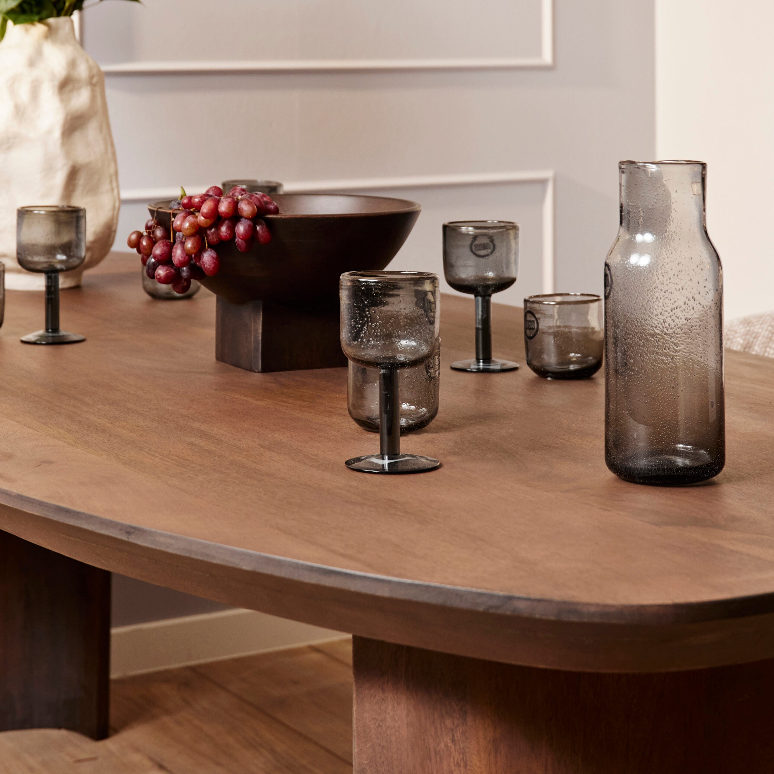 Eettafel Tulum - Ovaal - Mangohout - Walnootbruin - 240 cm