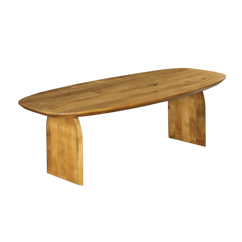 Eettafel Serenity - Ovaal - Mangohout - Naturel - 200 cm