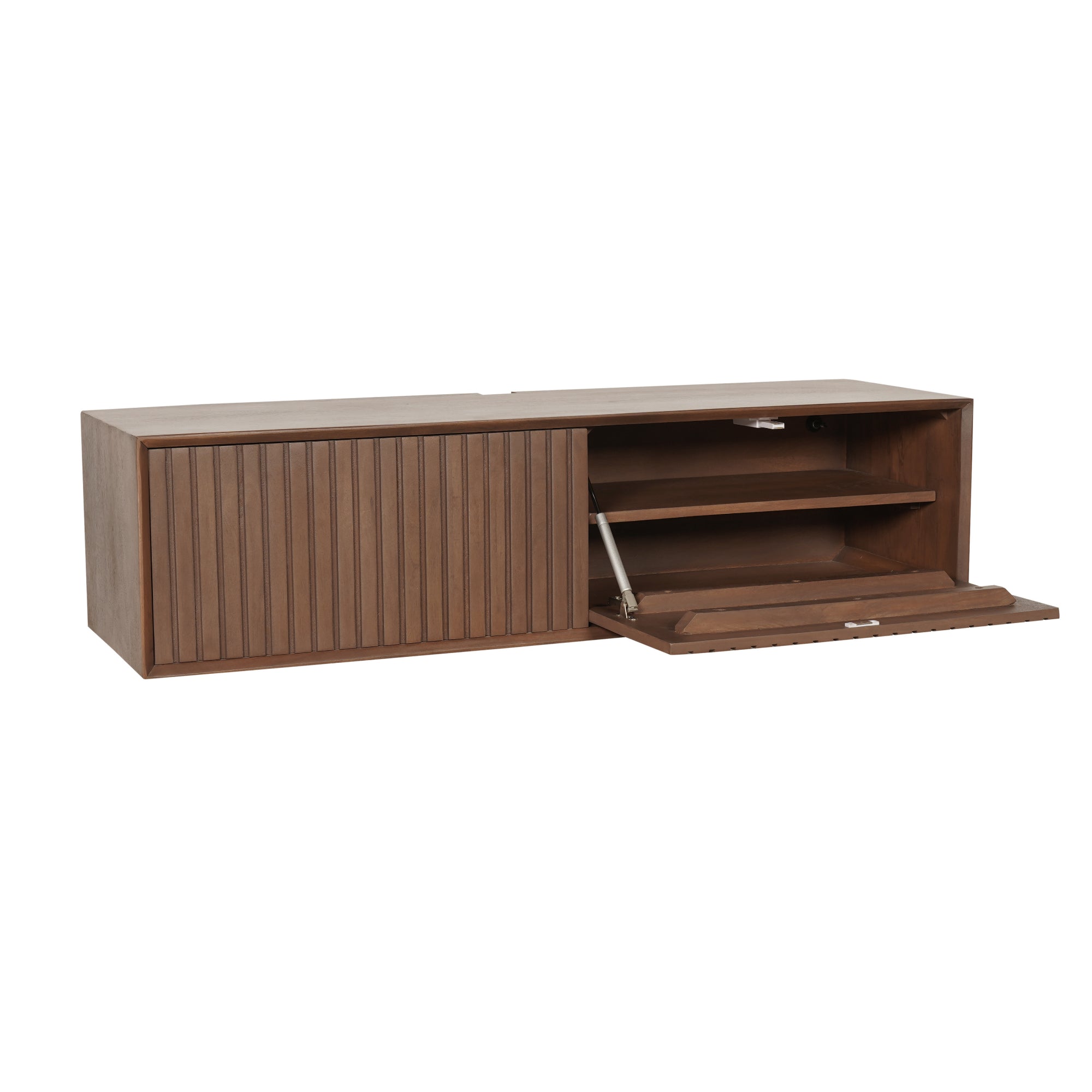 Zwevend TV-meubel Lunelle - Beige - 120 cm