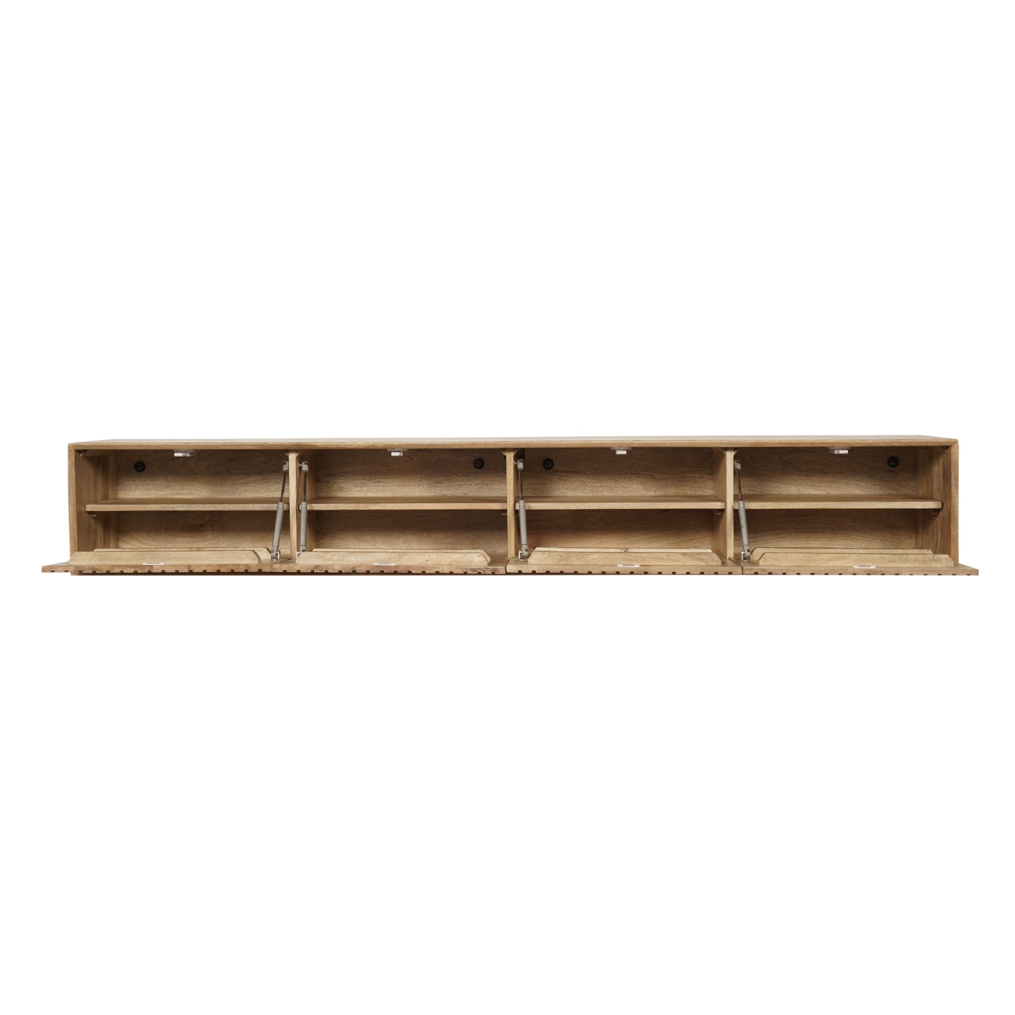 Zwevend TV-meubel Lunelle - Beige - 120 cm