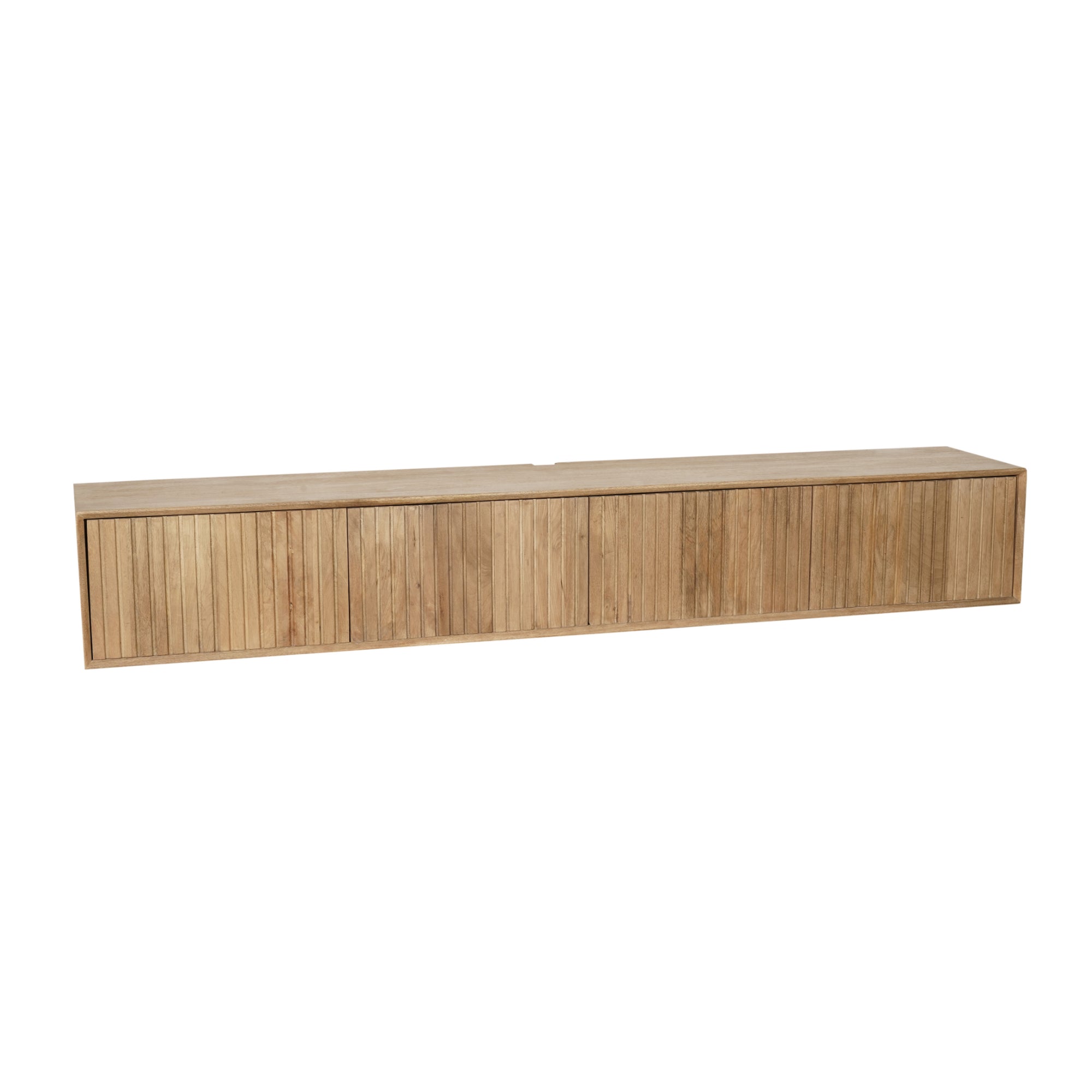 Zwevend TV-meubel Lunelle - Beige - 120 cm