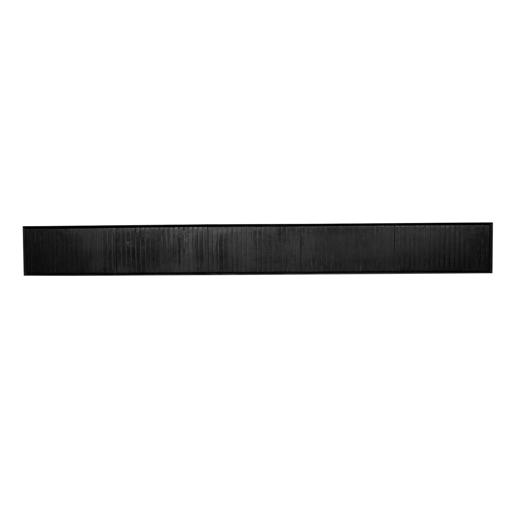 Zwevend TV-meubel Lunelle - Zwart - 280 cm