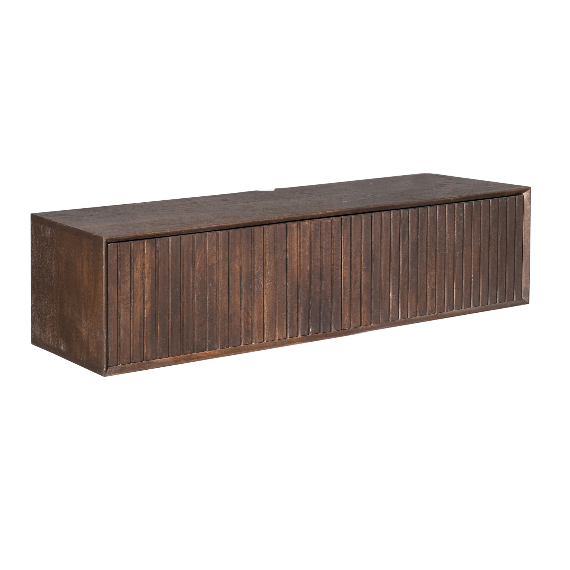 Zwevend TV-meubel Lunelle - Bruin - 120 cm