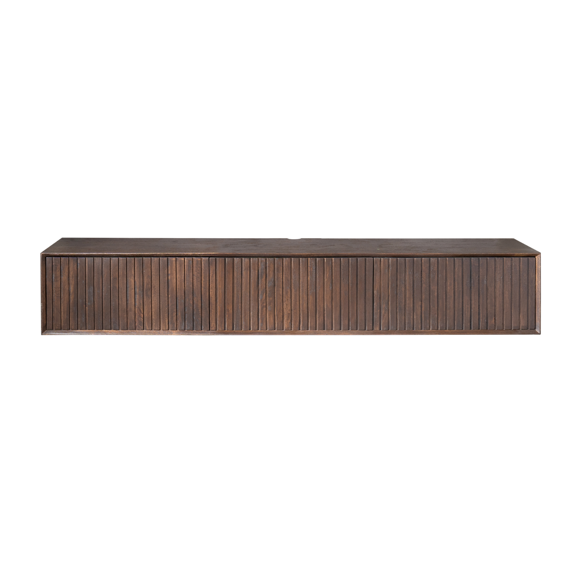 Zwevend TV-meubel Lunelle - Bruin - 160 cm