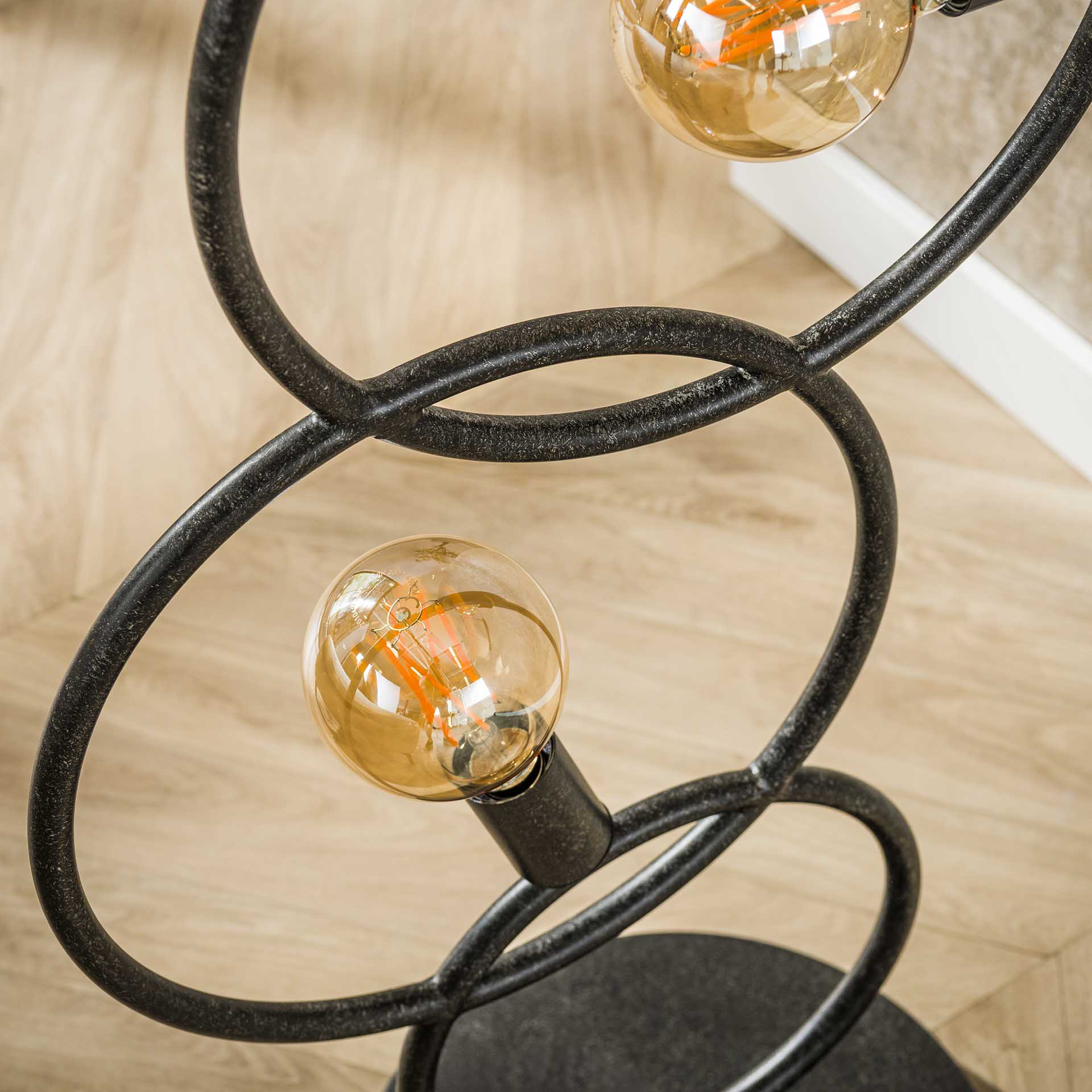 Vloerlamp Darby Antraciet Metaal 140 cm Meubelista Close-up