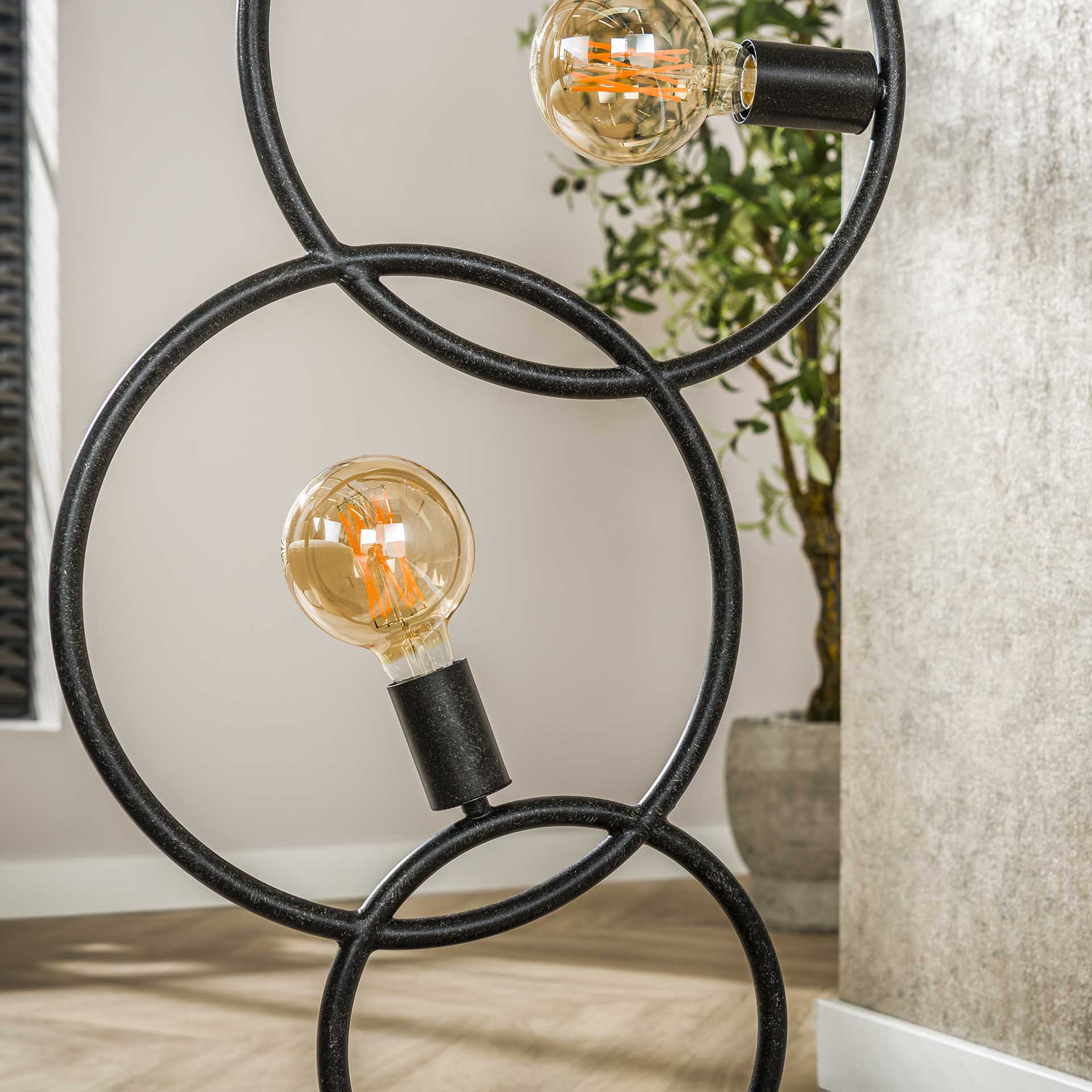 Vloerlamp Darby Antraciet Metaal 140 cm Meubelista Detailfoto