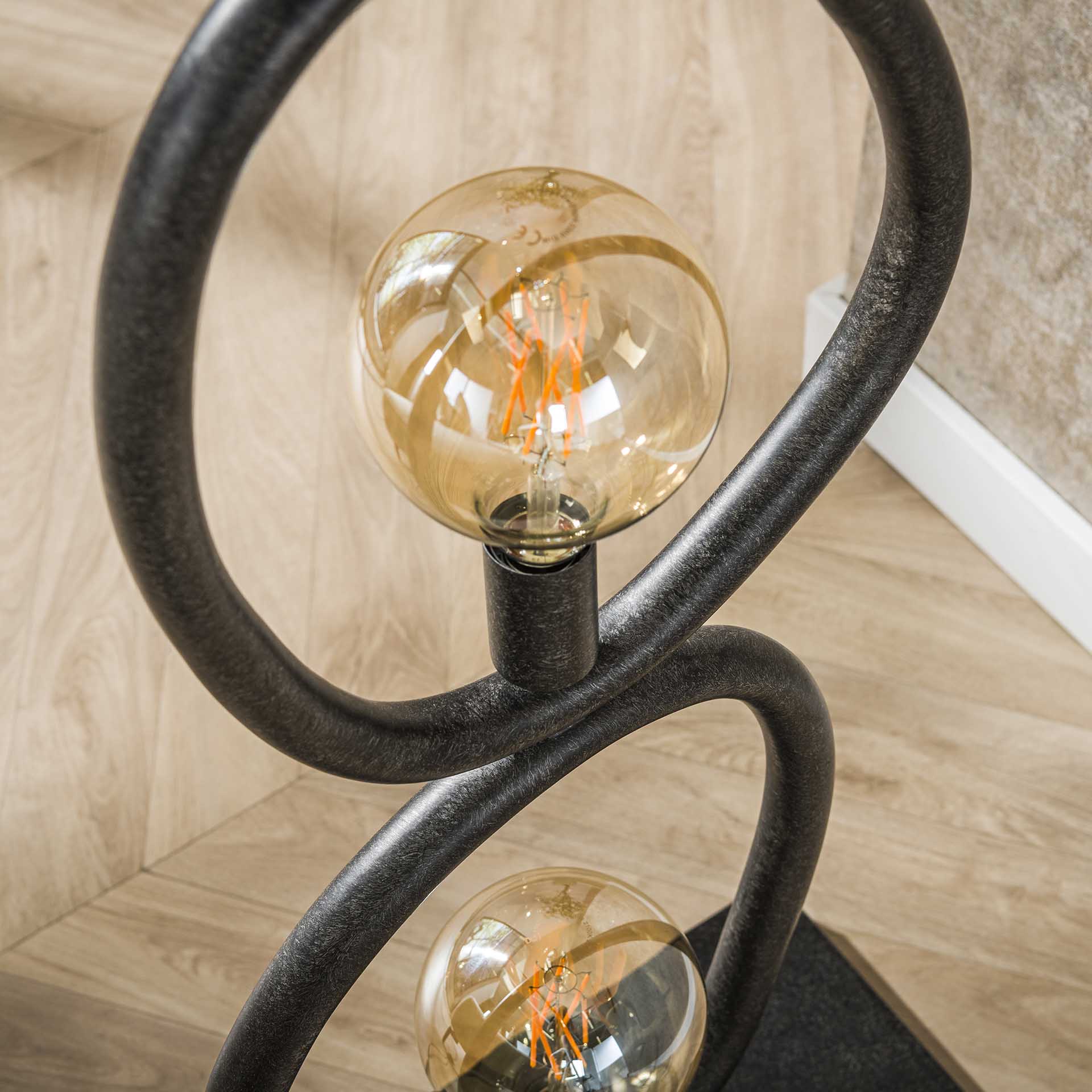 Vloerlamp Winnie Antraciet Metaal 165 cm Meubelista Detailfoto