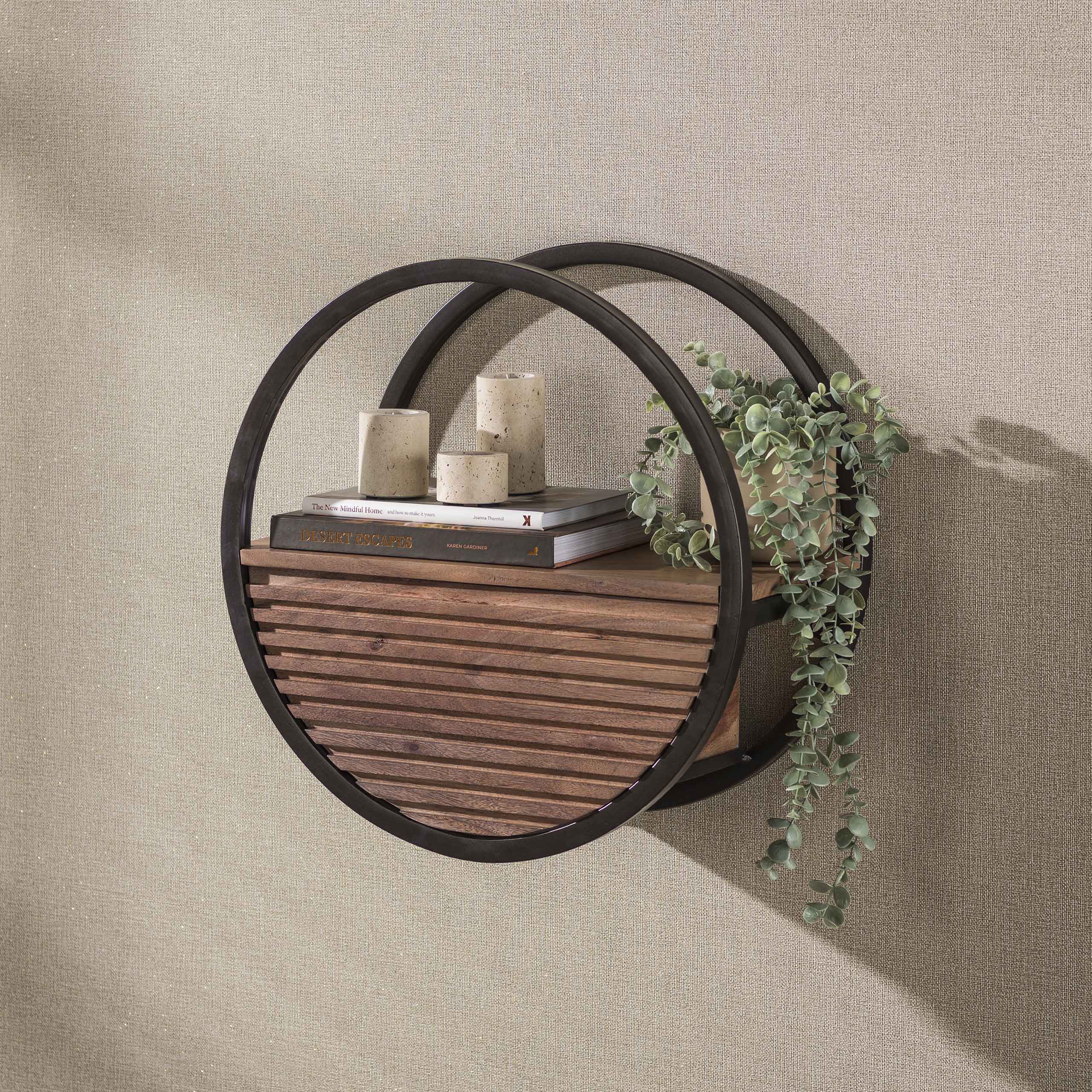 Wandschap Circo Bruin Acaciahout 50 cm Meubelista