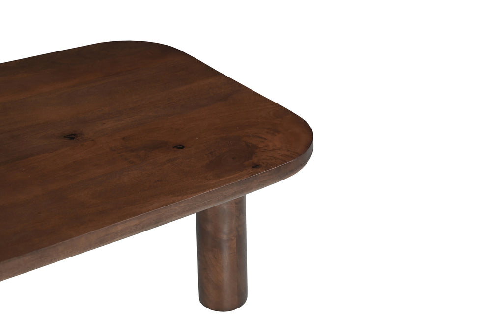 Salontafel Badou - Donkerbruin - Mangohout