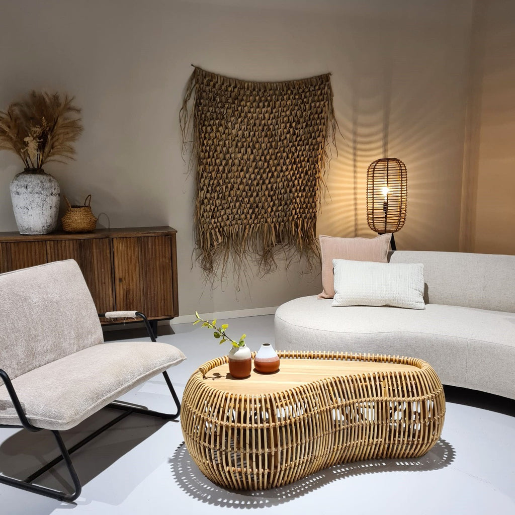 Salontafel Gwen - Lichtbruin - Rotan